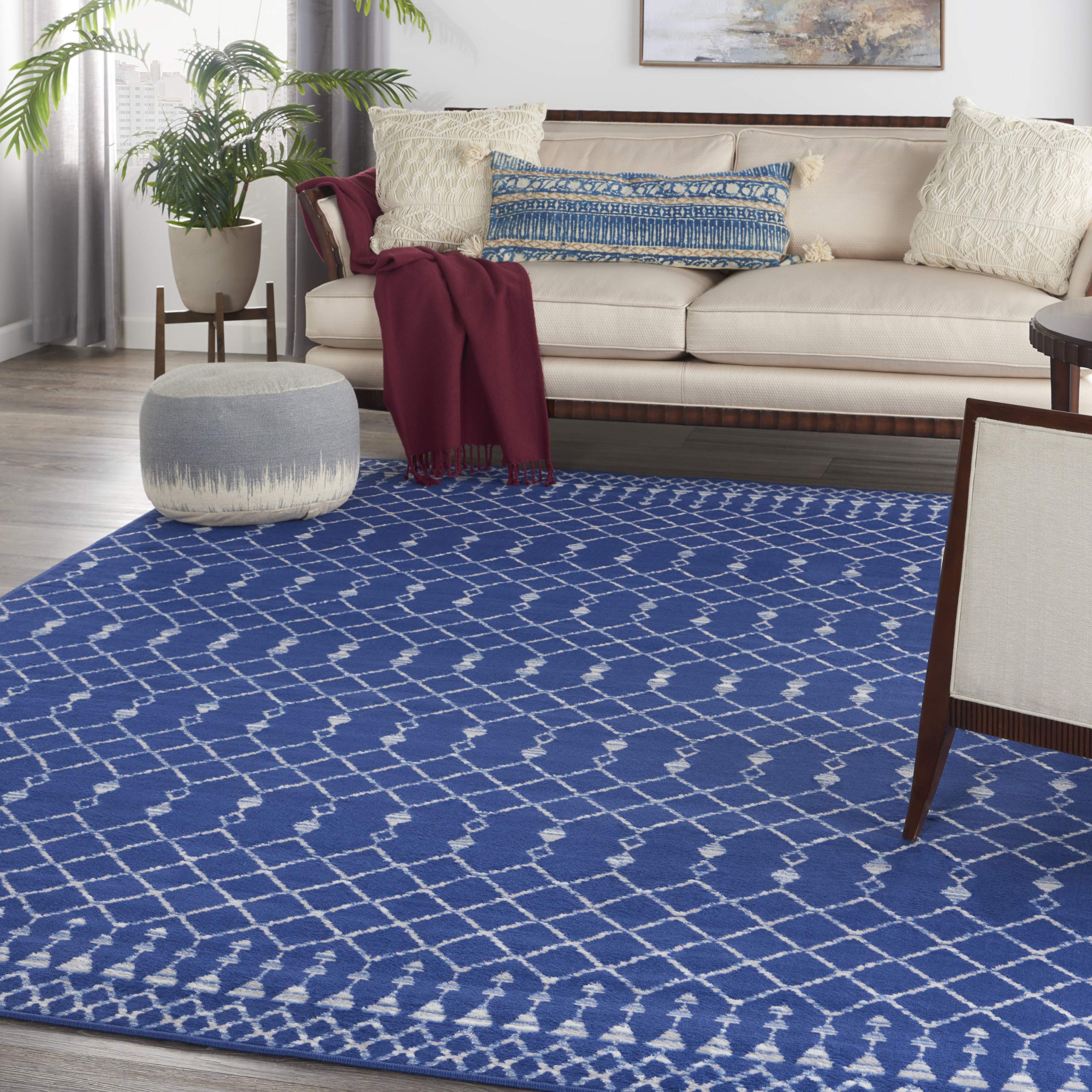 Nourison Whimsicle Moroccan Navy 8'4