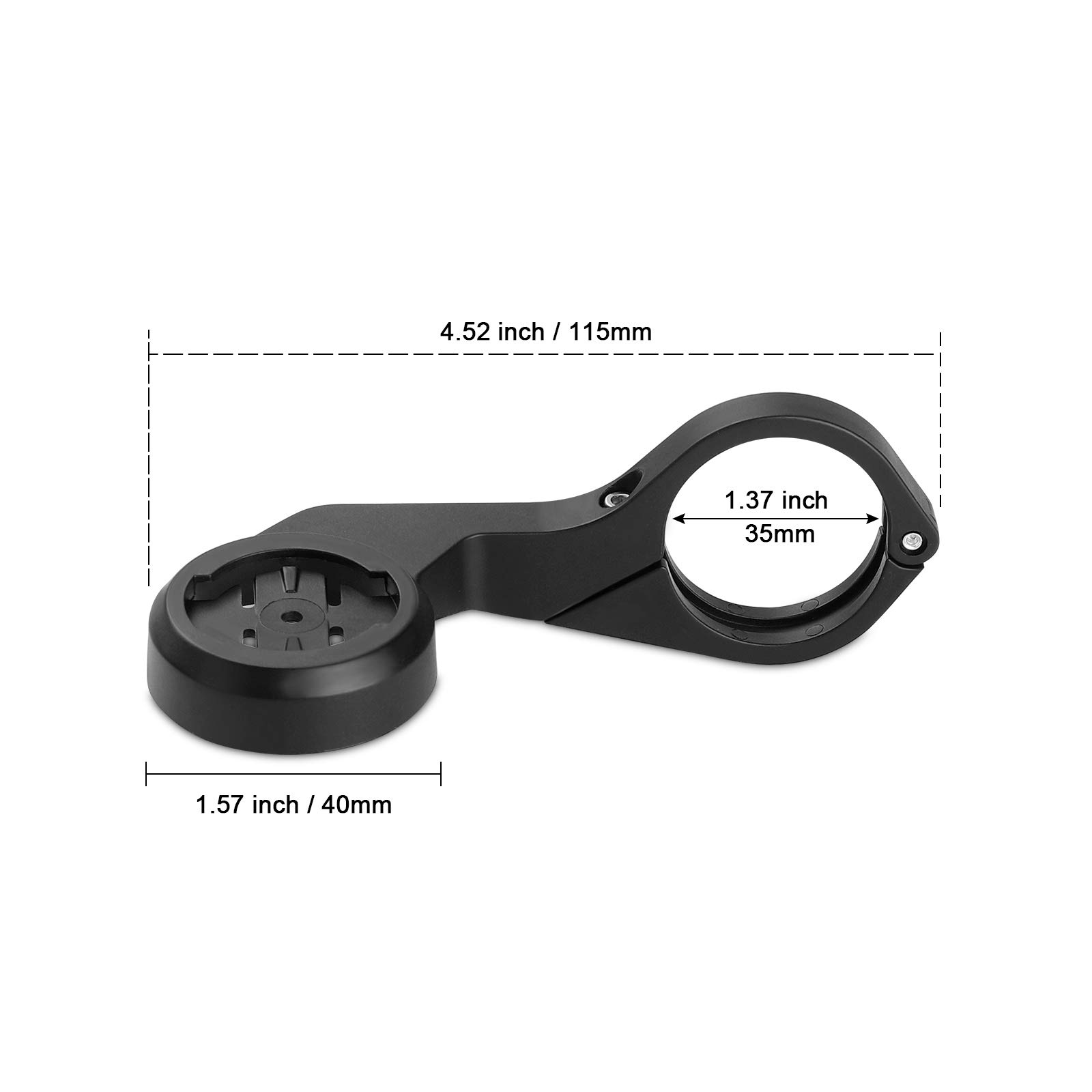 COOSPO Bike Computer Mount - Out Front Handlebar Bracket for Garmin, Wahoo & XOSS Cycling GPS - Durable Plastic Bike Computer Holder - Perfect for Road Bikes, Mountain Bikes & Indoor Cycling Training