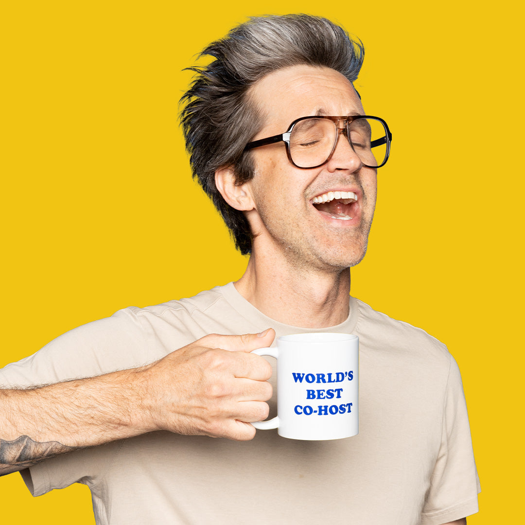 GMM World's Best Co-Host Coffee Mug - Perfect for Office, Home & Podcast Studios - Durable Ceramic Cup for Tea, Coffee & Hot Beverages