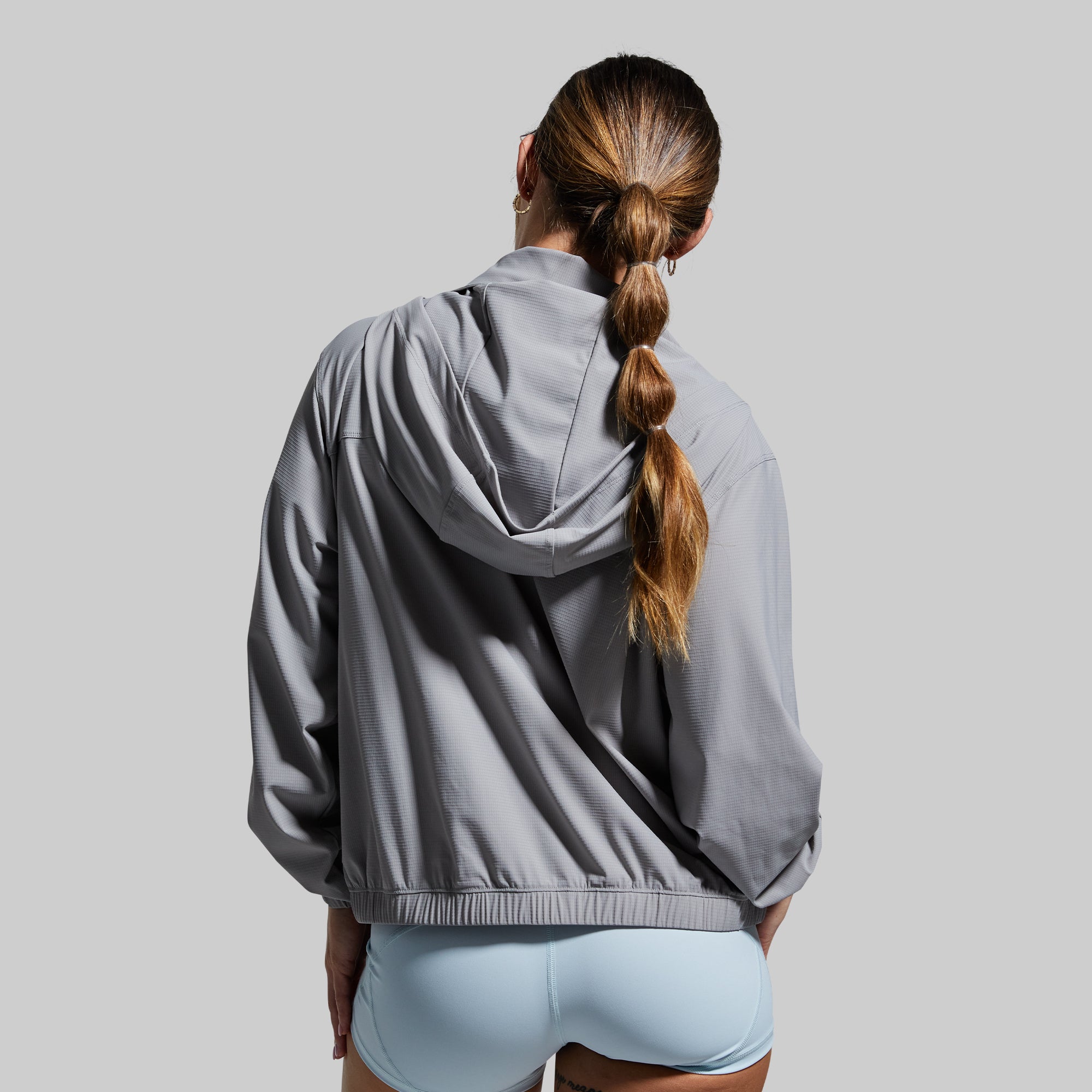 Crosswind Jacket - Light Grey Windproof Outdoor Jacket for Men & Women | Hiking, Running, Cycling & Travel Essentials