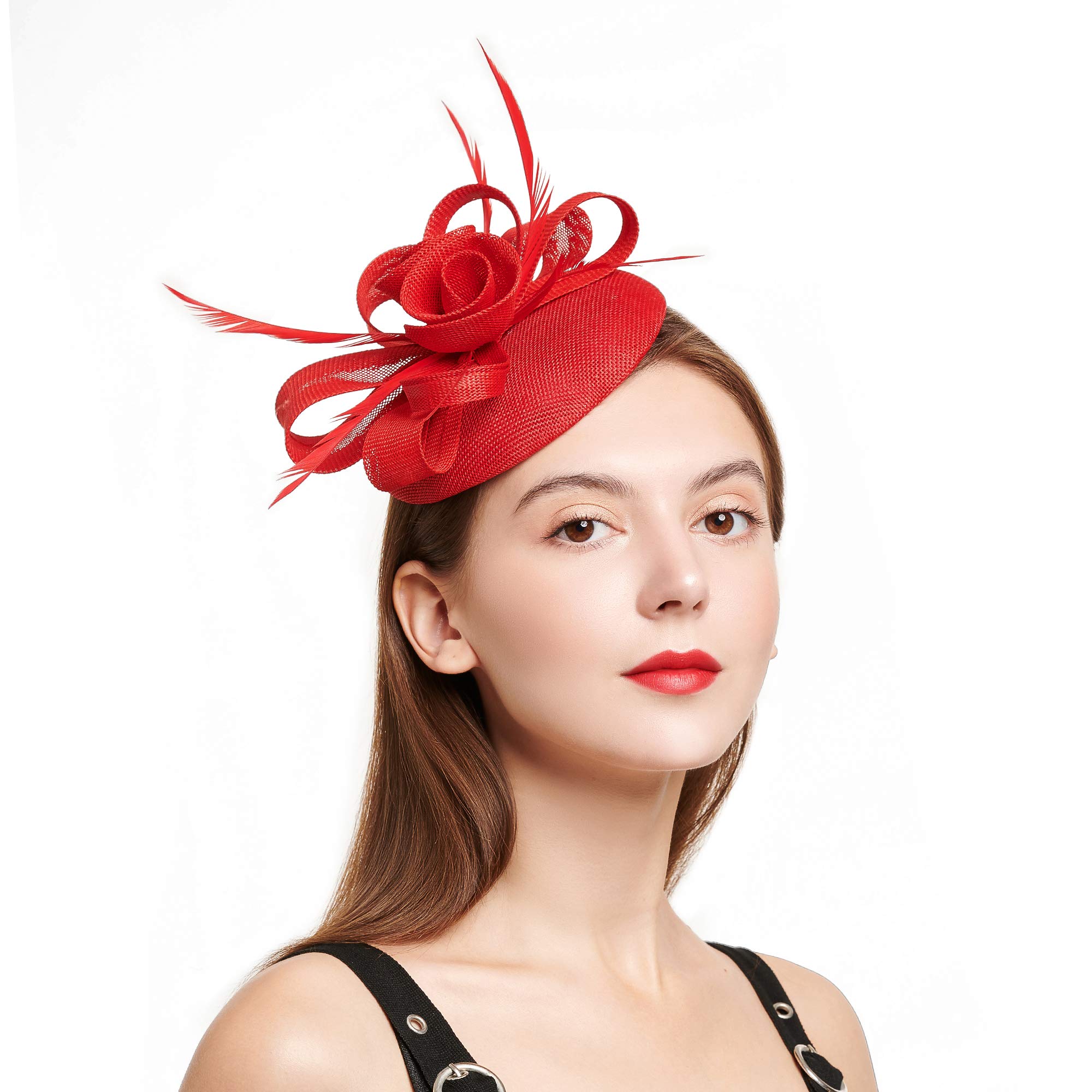 Vintage Women's Fascinator Hats - Elegant Wedding Headband & Hair Clip for Church, Cocktail Party, Tea Party, and Special Occasions