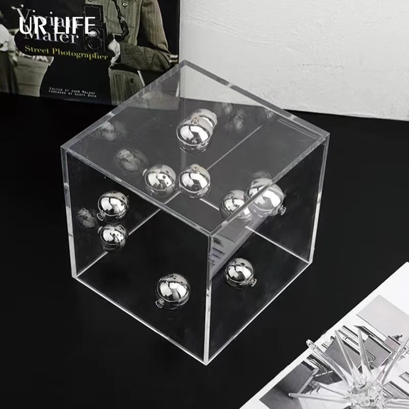 Modern Dot Art Cube - 3D Geometric Puzzle for Stress Relief & Home Decor | Perfect for Office, Living Room & Gifts