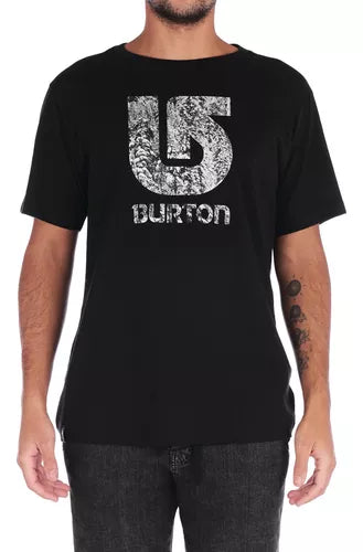 Burton Unisex Vertical Fill T-Shirt - Black | Comfortable & Stylish for Everyday Wear | Perfect for Casual Outfits, Gym, and Outdoor Activities