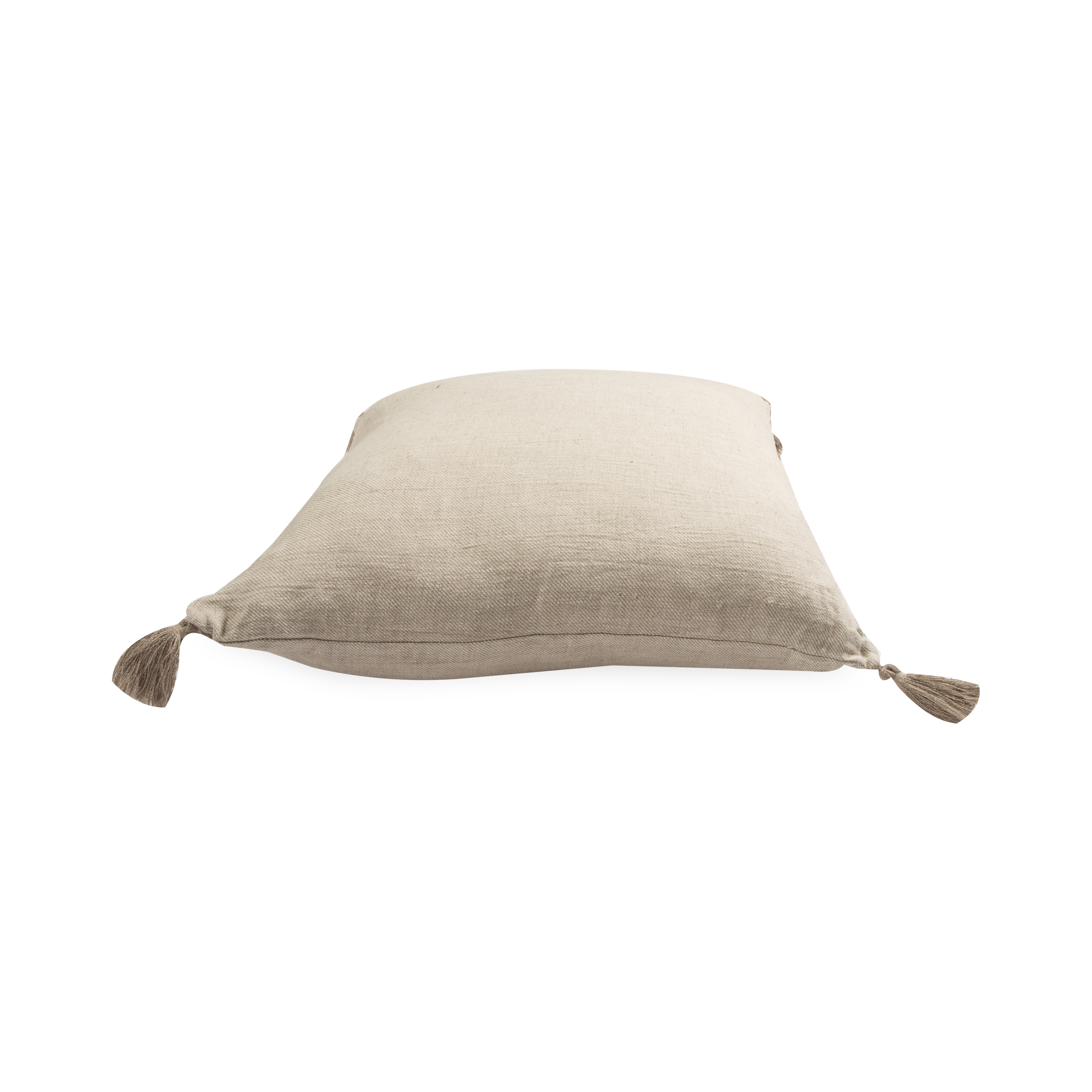 Luxury Linen Tassel Pillow Cover - Soft Bohemian Decorative Throw Cushion for Sofa, Bed, Living Room - Home Decor Accent Pillow for Cozy & Stylish Interiors