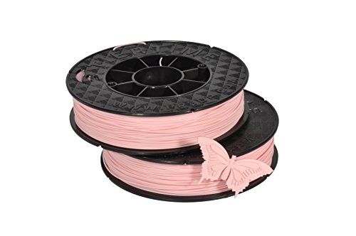 Premium ABS 3D Printer Filament 1.75mm - Tiertime UP Fila Low Odor 1KG (500g×2 Spools) Bridesmaid Pink (C-21-13) - Ideal for 3D Printing, DIY Projects, Cosplay Props & Home Decor