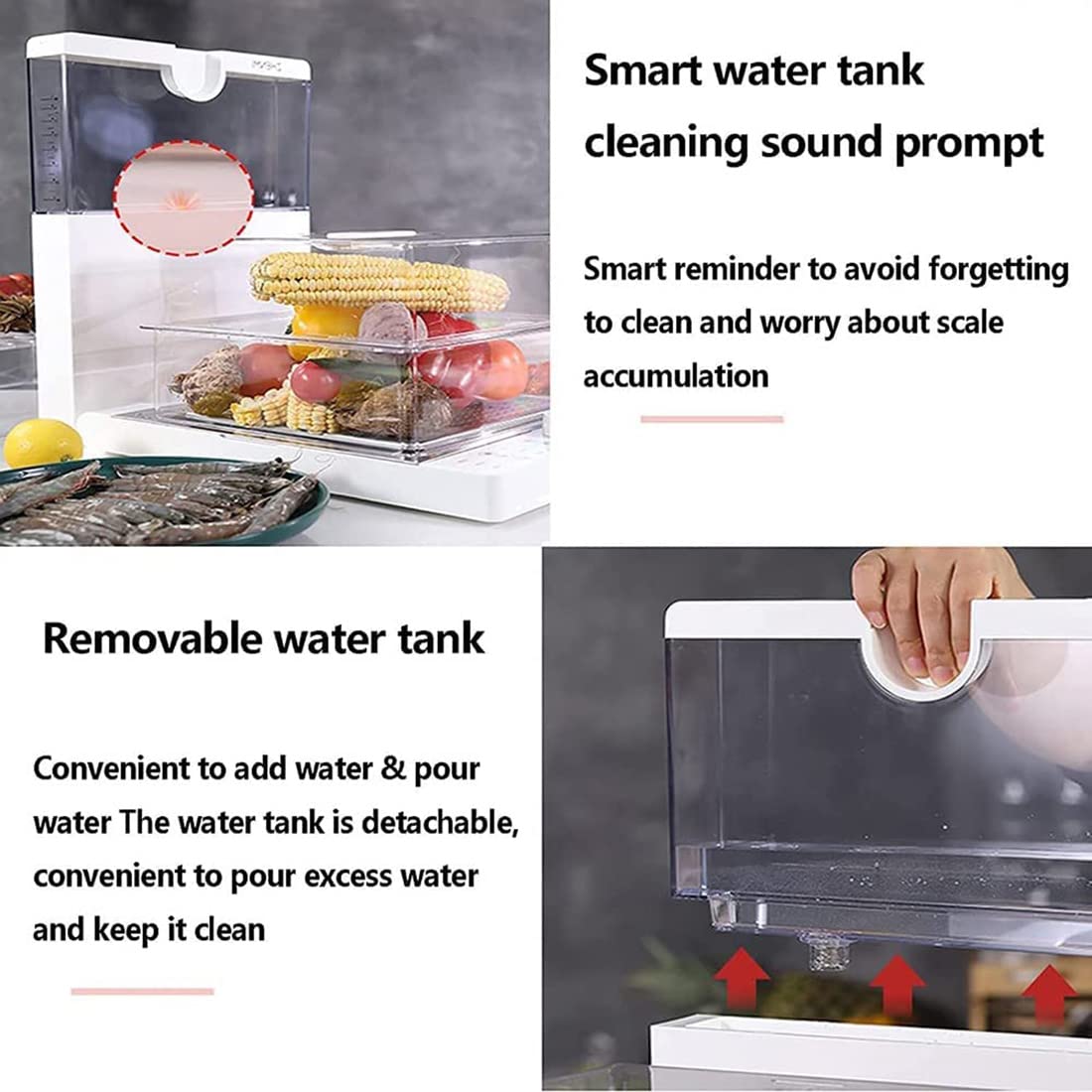 JODAIS 1500W Electric Food Steamer - 3-Tier Foldable Steamer for Vegetables, Meat, Fish & Rice | 18.8L Large Capacity | 60-Min Timer | BPA-Free Removable Baskets | Perfect for Healthy Cooking, Meal Prep & Home Spa Treatments