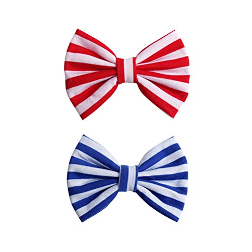 4th of July Hair Clips - Patriotic Bowknot Headdress & Hair Accessories for Girls, Women | Independence Day Party Hairpins, Baby Headbands & Festive Home Decor | Perfect for July 4th Celebrations, Parades & Patriotic Events