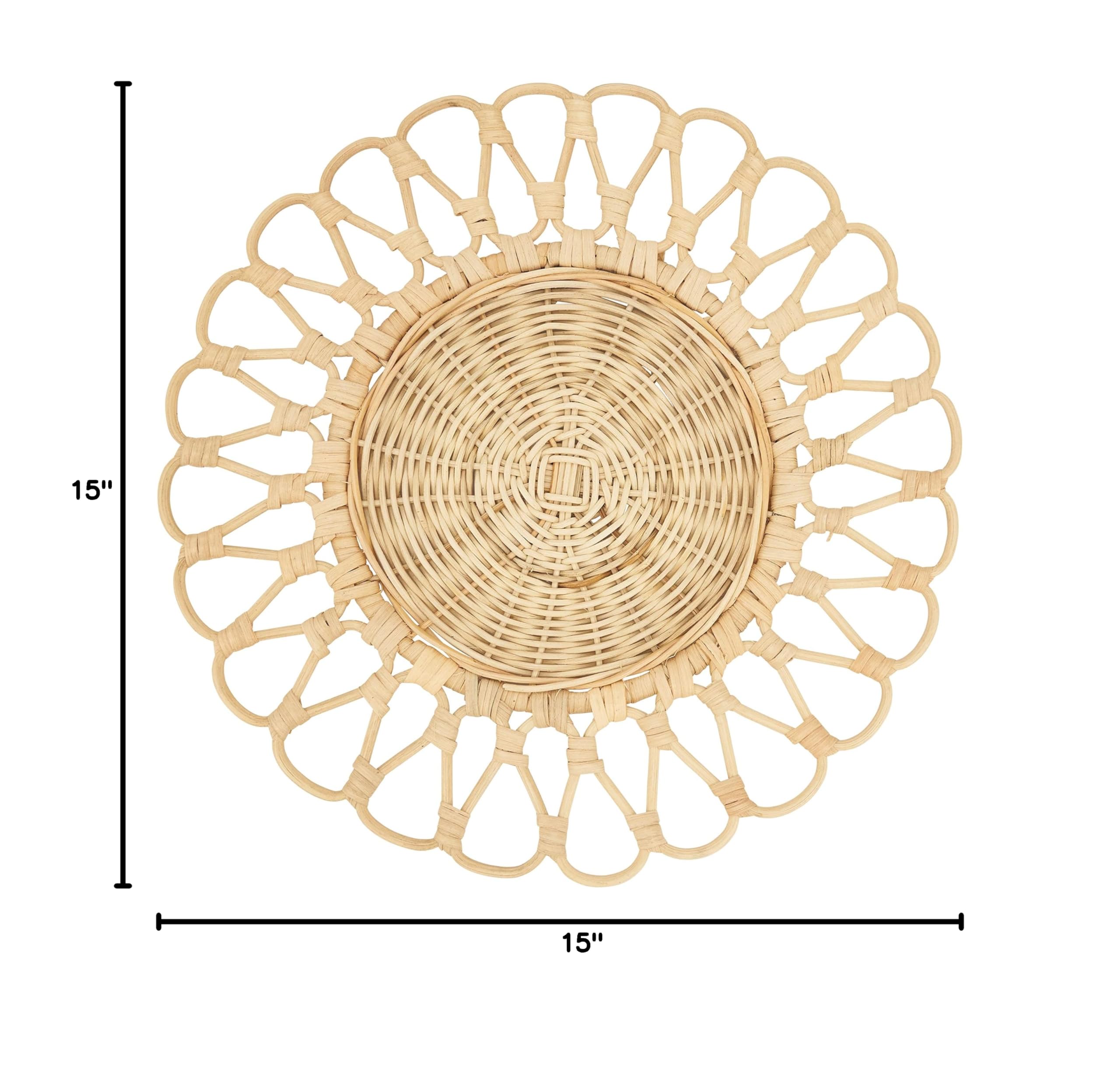 Premium SARO LIFESTYLE Bandung Collection Rattan Placemats Set of 4 - 15