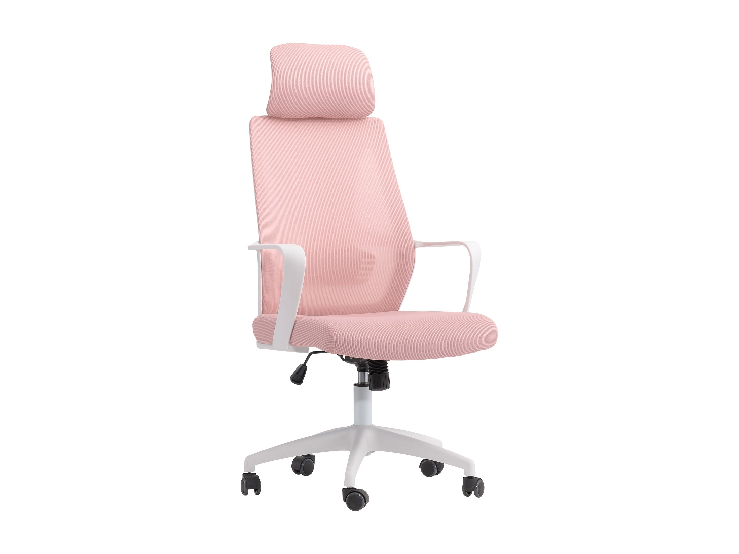 Ergonomic Pink High Back Office Chair with Lumbar Support - Adjustable Swivel Executive Desk Chair for Home & Office Workspace - Perfect for Long Hours of Sitting, Gaming, and Remote Work