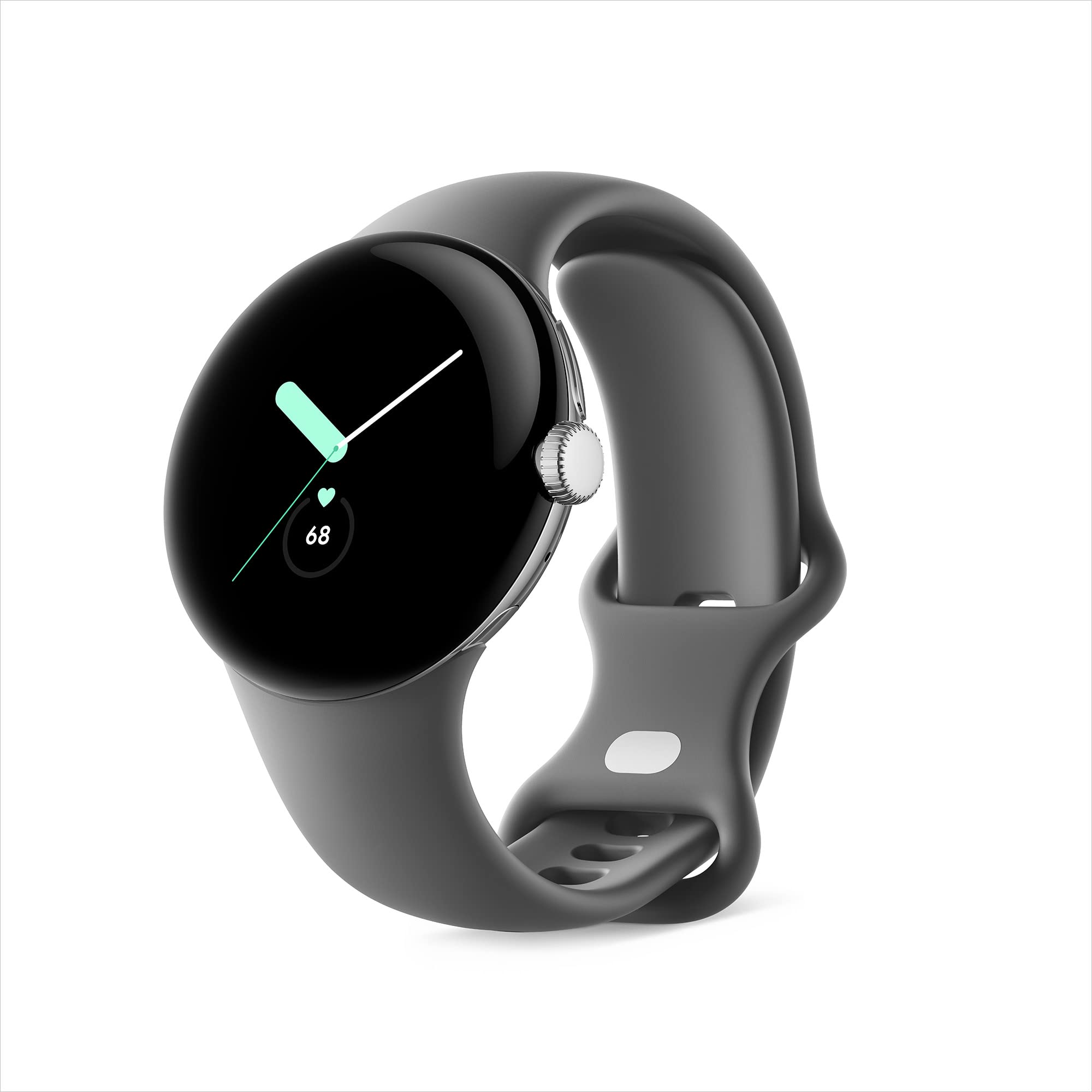 Google Pixel Watch Active Band - Charcoal (GA03266-WW) | Soft & Durable Silicone Strap for Fitness Tracking, Running & Everyday Wear