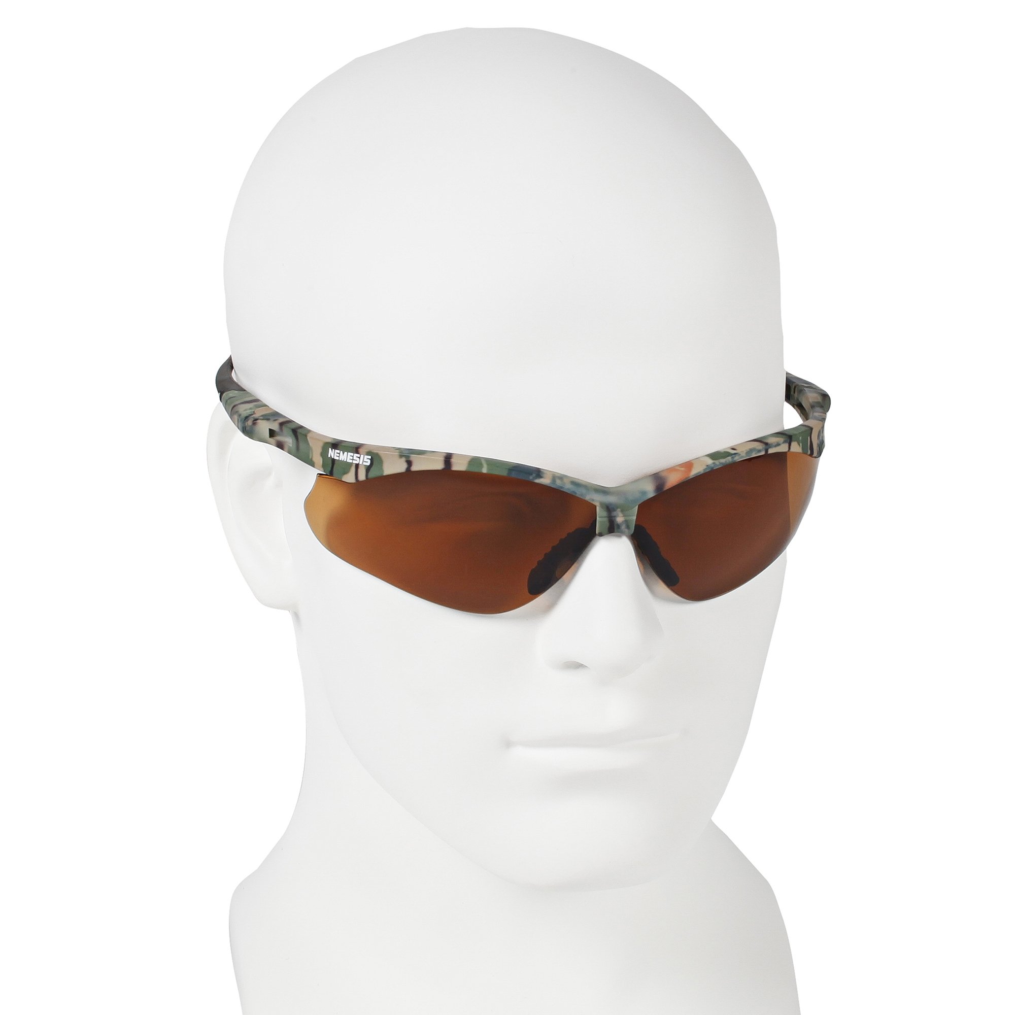 KleenGuard Nemesis CSA Safety Glasses (20386) - CSA Certified Protective Eyewear with Bronze Lens & Camo Frame - 12 Pairs/Case - Ideal for Construction, Woodworking & Industrial Safety Use