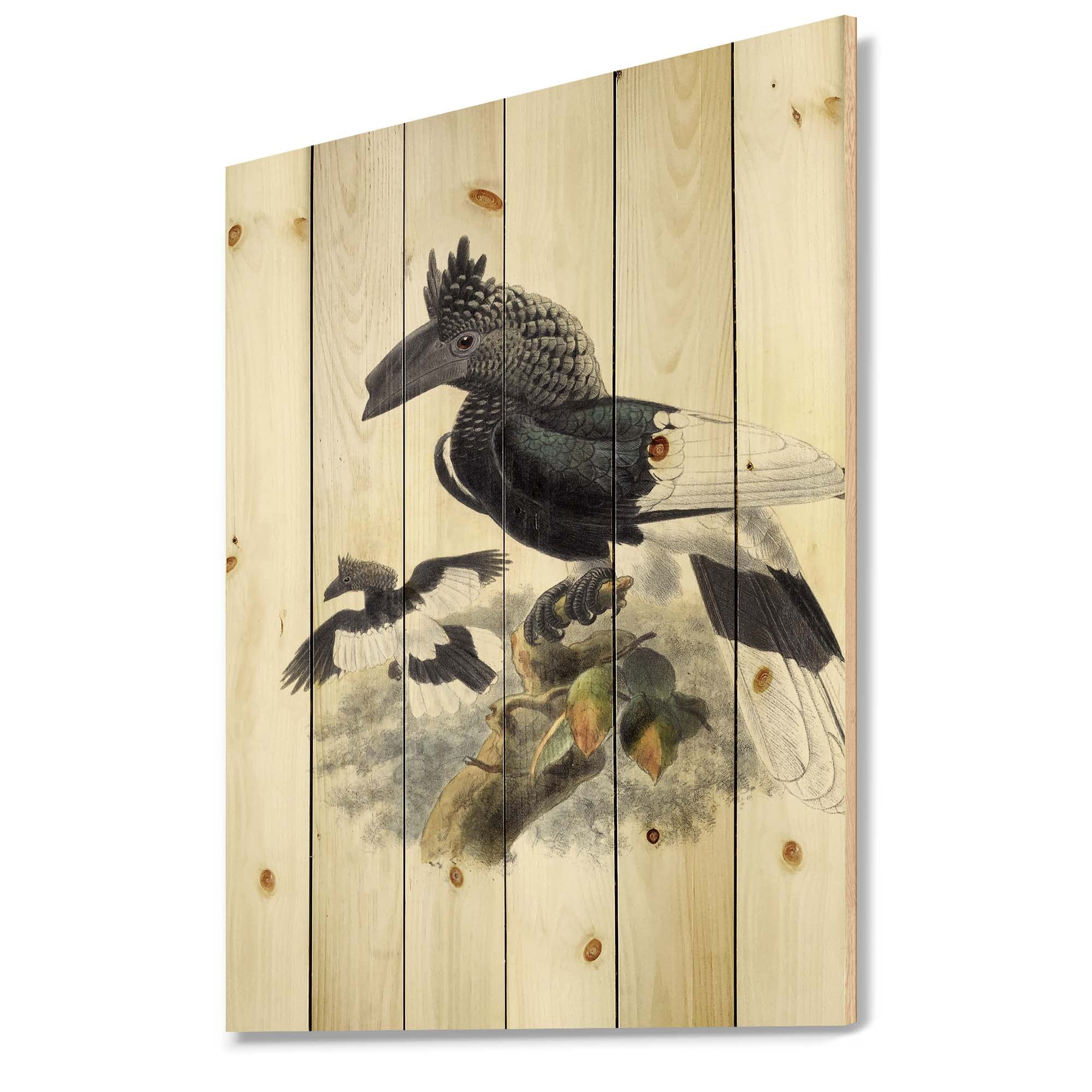 Vintage Australian Birds & Animals Wood Wall Art - Handcrafted Traditional Wooden Wall Decor, Large Pine Wood Wall Panels for Living Room, Bedroom & Office Decor