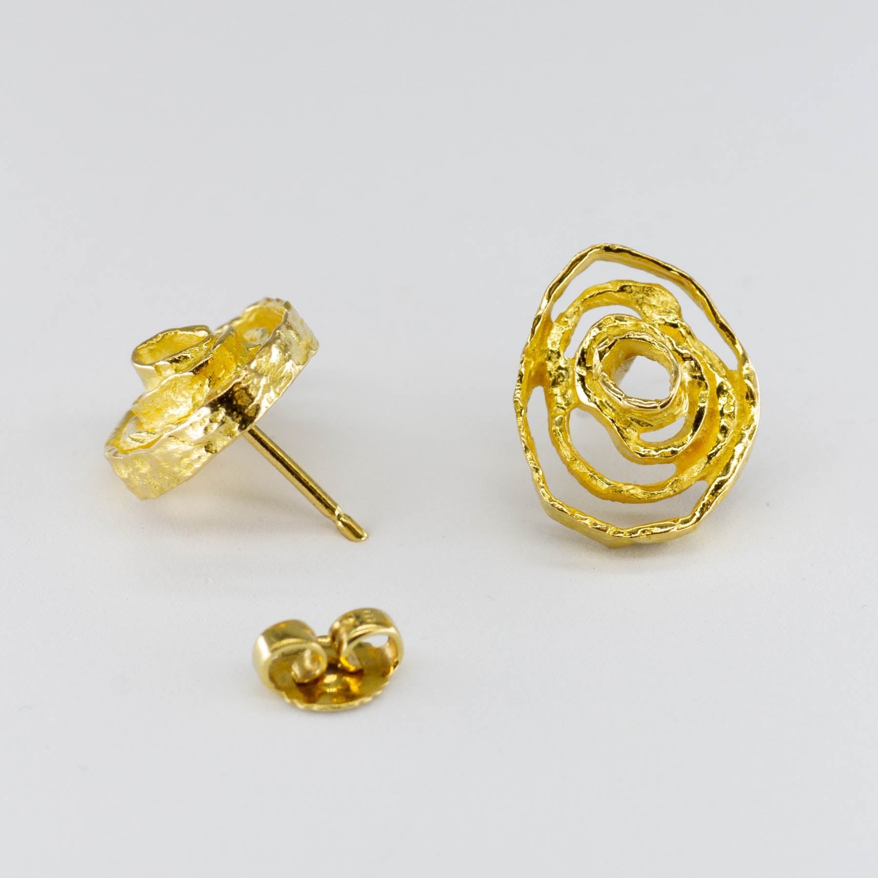 Luxury Cavelti 18k Gold Concentric Hoop Earrings for Women - Perfect for Weddings, Parties & Everyday Elegance
