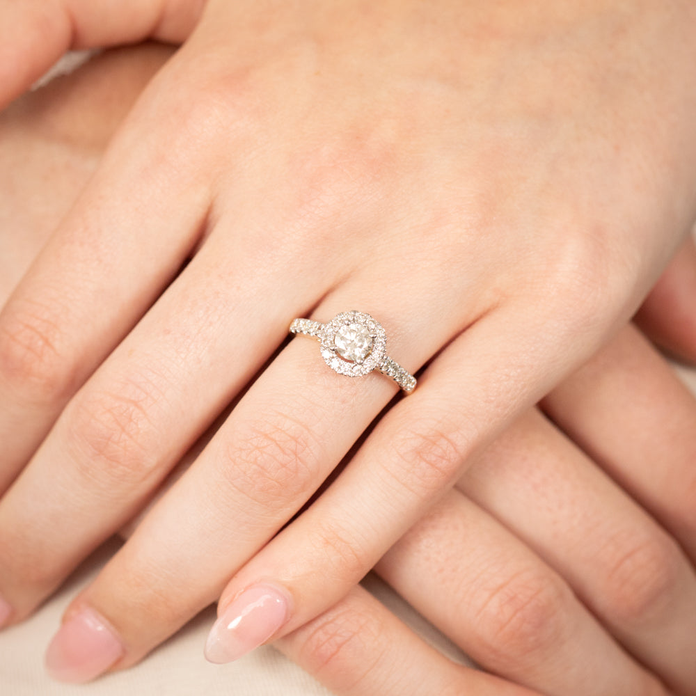 18ct Yellow Gold 1.00 Carat Diamond Engagement Ring with 0.50 Carat Australian Diamond - Perfect for Wedding, Proposal & Anniversary Gifts
