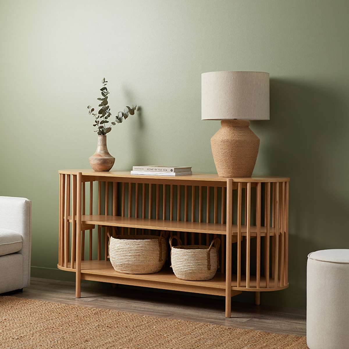 Akari Buffet Table - Natural Wood Dining Table for Kitchen & Dining Room | Perfect for Family Gatherings & Dinner Parties