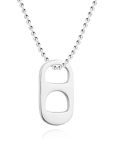 E-Silver Soda Tap Beaded Necklace-style 2