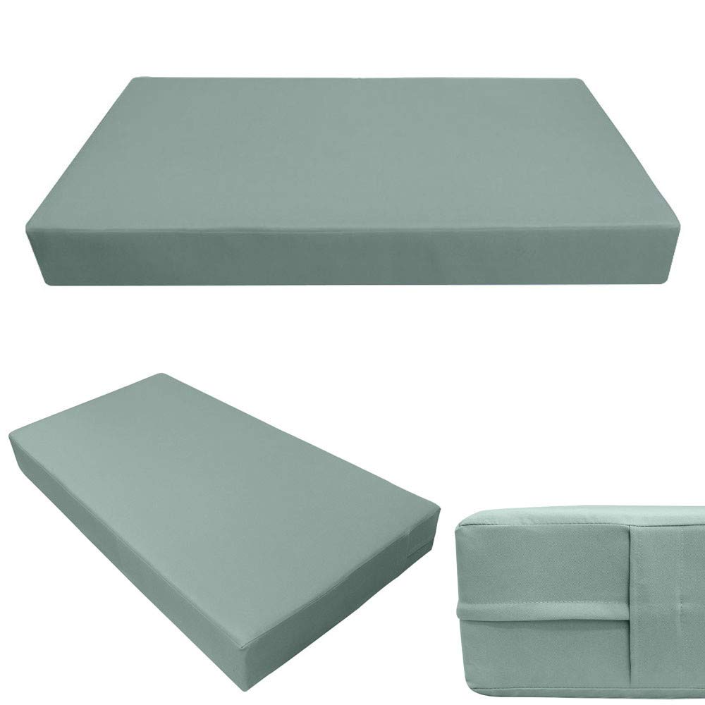 Prolinemax Outdoor Style 1 Full Knife Edge Daybed Mattress Cover - Waterproof Fitted Sheet & Bolster Pillow Case for Patio, Poolside, and Sunroom Furniture Protection