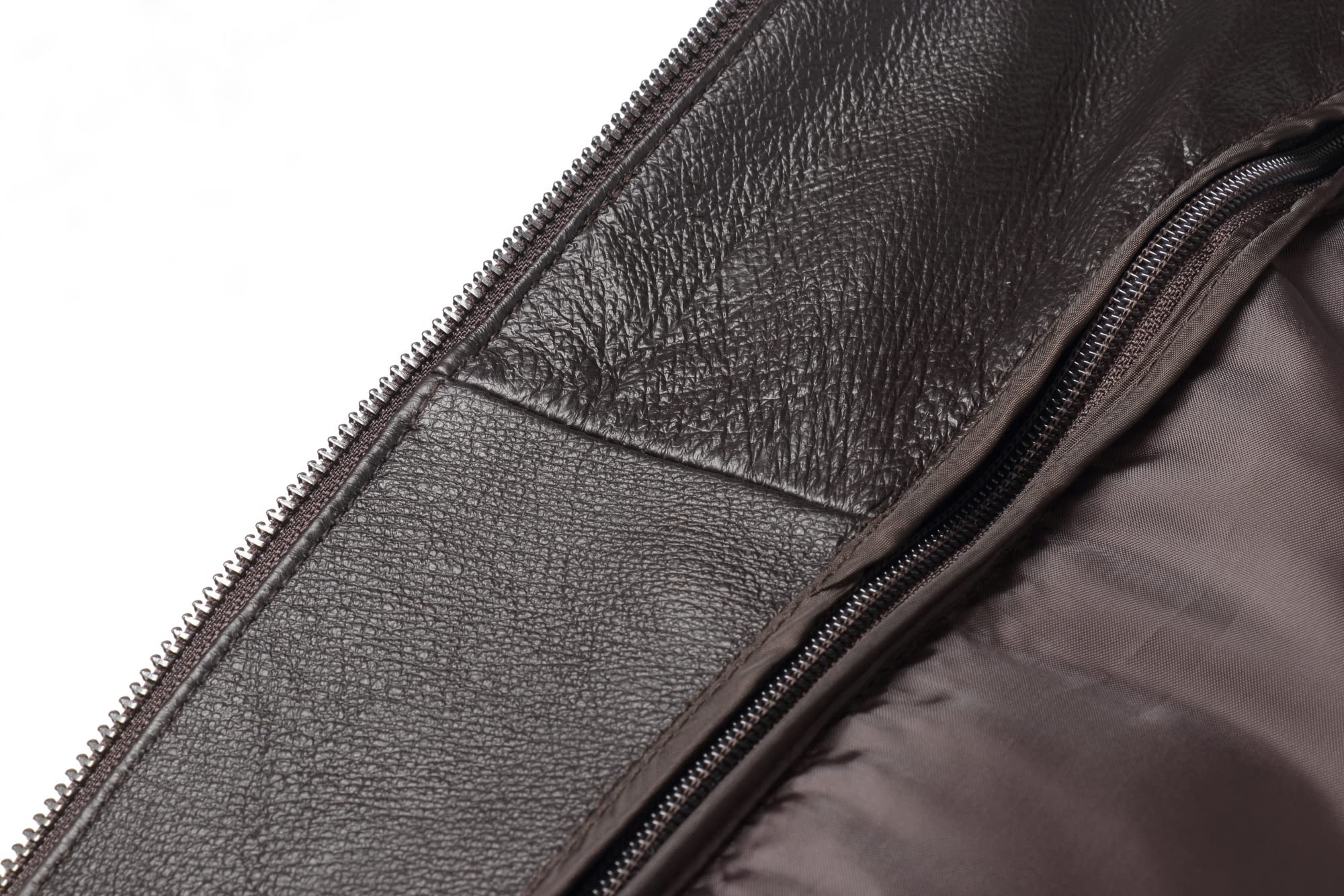 REED Men's American Style Bomber Jacket - Genuine Leather, Classic Aviator Design, Slim Fit for Casual & Motorcycle Riding | Perfect for Fall, Winter & Outdoor Adventures