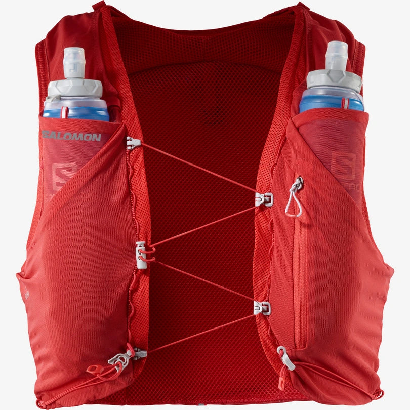 Adv Skin 5 Hydration Pack with Included Flasks - Unisex Running Vest for Trail Runners & Outdoor Enthusiasts - Perfect for Hiking, Marathon Training and Adventure Sports