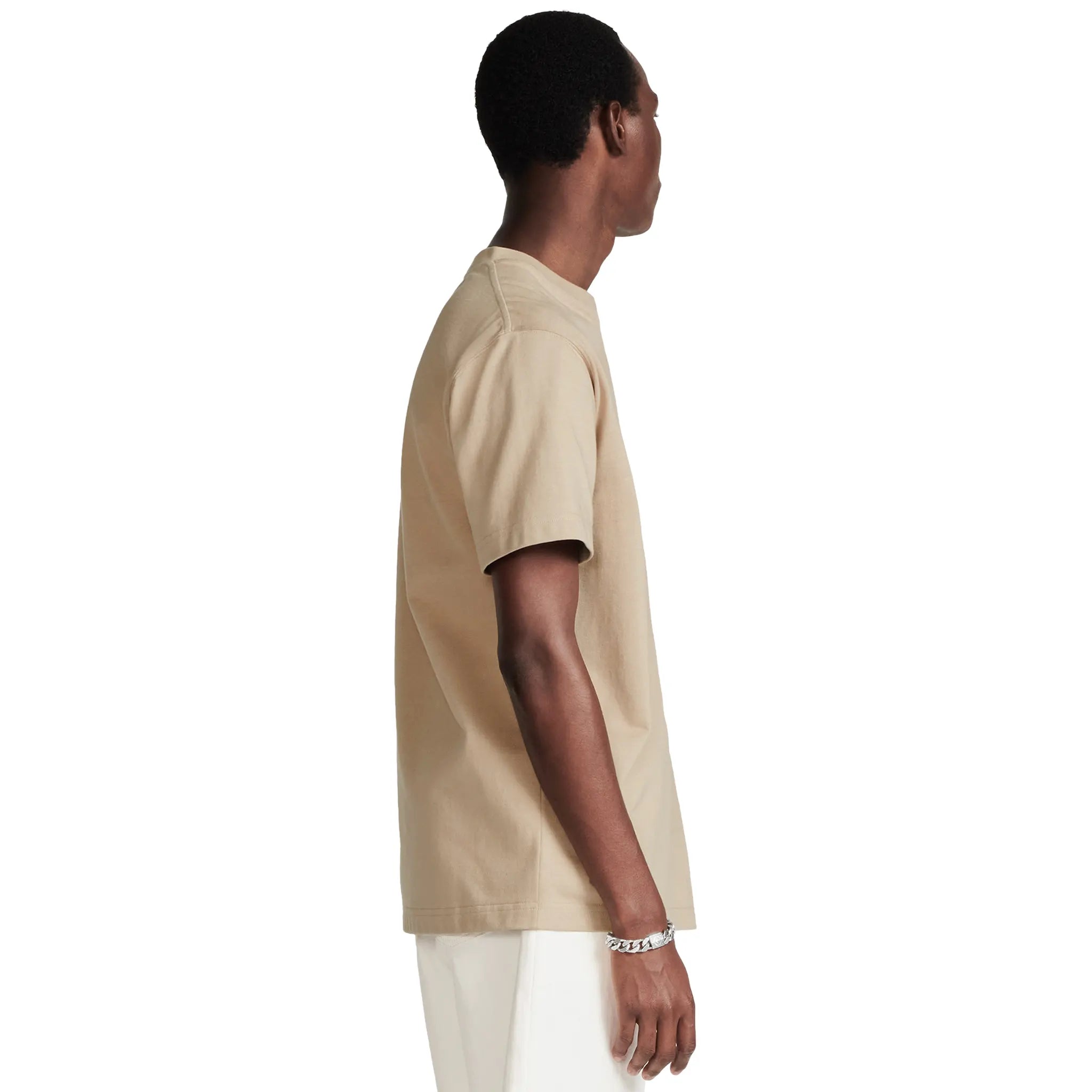 Dior CD Icon Relaxed Fit Cotton Beige T-Shirt for Men - Casual Luxury Tee for Everyday Wear, Street Style & Summer Outfits