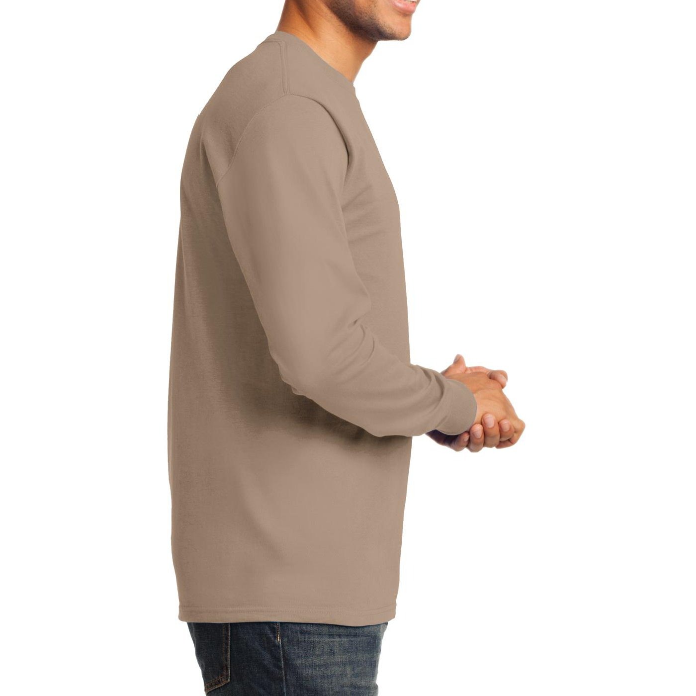 Premium Men's Long Sleeve Basic T-Shirt - Soft Cotton Crewneck Casual Top for Everyday Wear | Ideal for Work, Gym & Layering