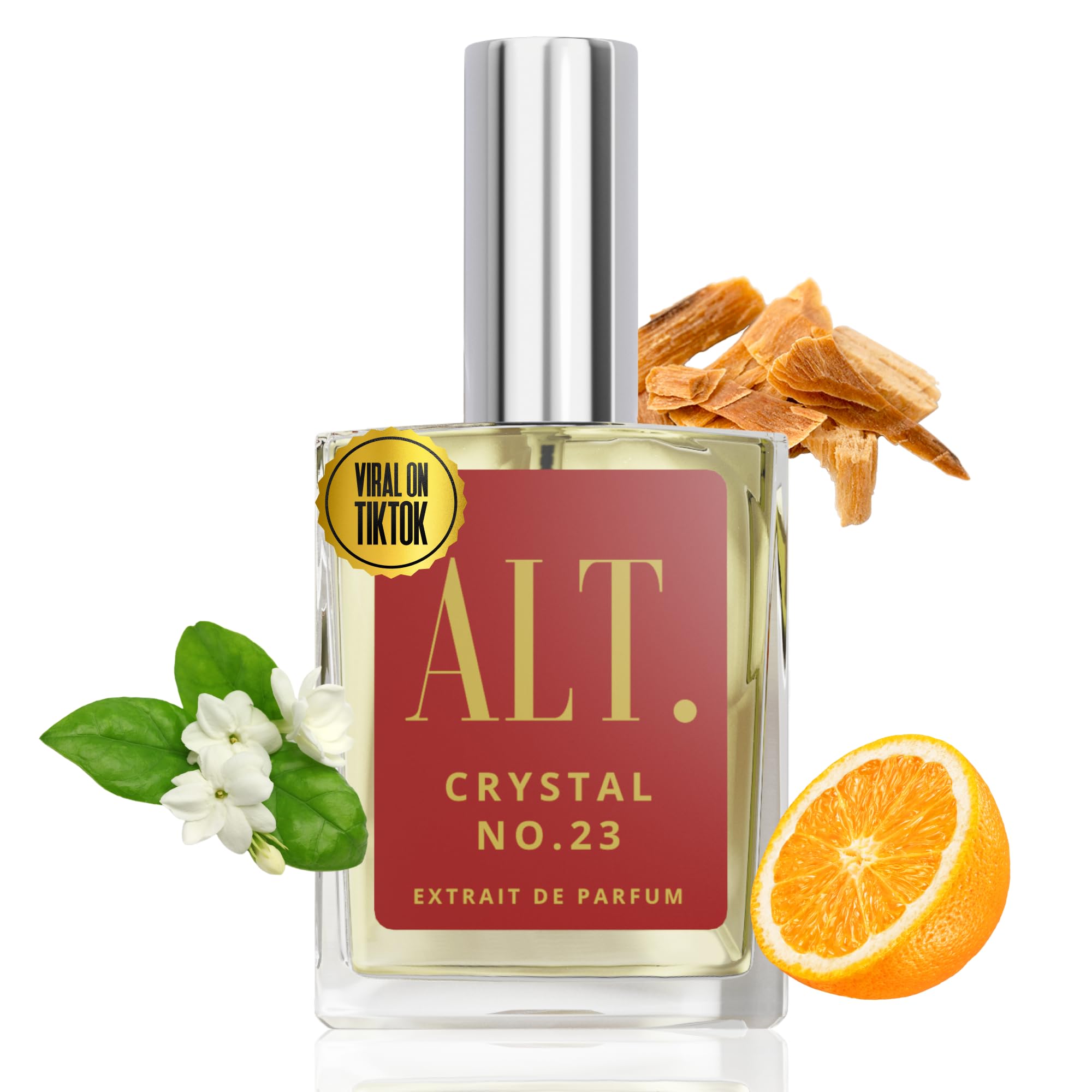 ALT. FRAGRANCES Crystal No. 23 Extrait de Parfum - 60ml Unisex Perfume Inspired by Baccarat Rouge 540 | Long-Lasting Luxury Scent for Date Night, Special Occasions & Everyday Elegance