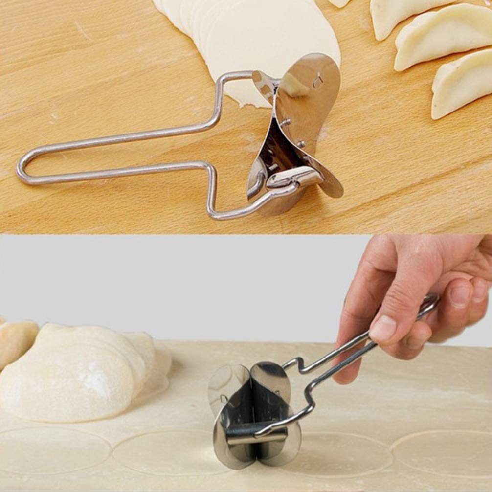 Premium Dumpling Wrapper Mold & Ravioli Maker - Stainless Steel Dumpling Cutter, Pastry Dough Press for Homemade Dumplings, Pierogi, Empanadas - Perfect for Asian Cooking, Italian Pasta Making & Baking