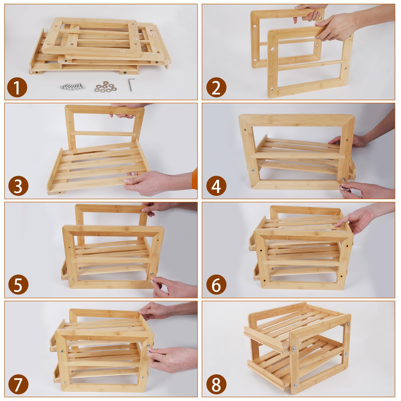 YeeBeny Wooden Cat Food Organizer - 48 Can Wet Cat Food Storage Rack & Shelf for 5.5oz Cans | Space-Saving Kitchen & Pantry Organization for Pet Food Storage