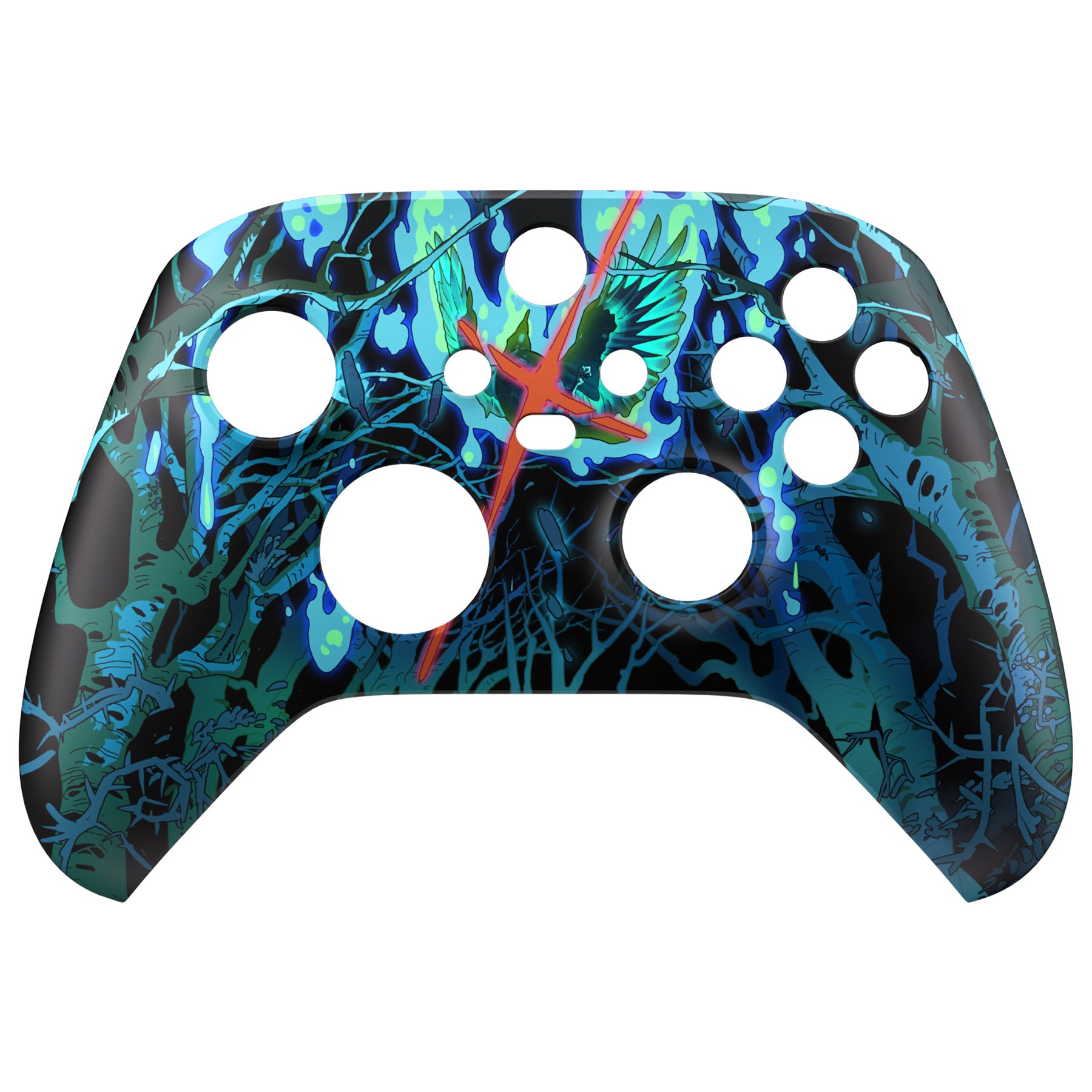 eXtremeRate Darkness Lost Replacement Faceplate & Housing Shell Case for Xbox Series S/X Controller - Premium Accessory (Controller Not Included) - Perfect for Gaming, Customization & Repair