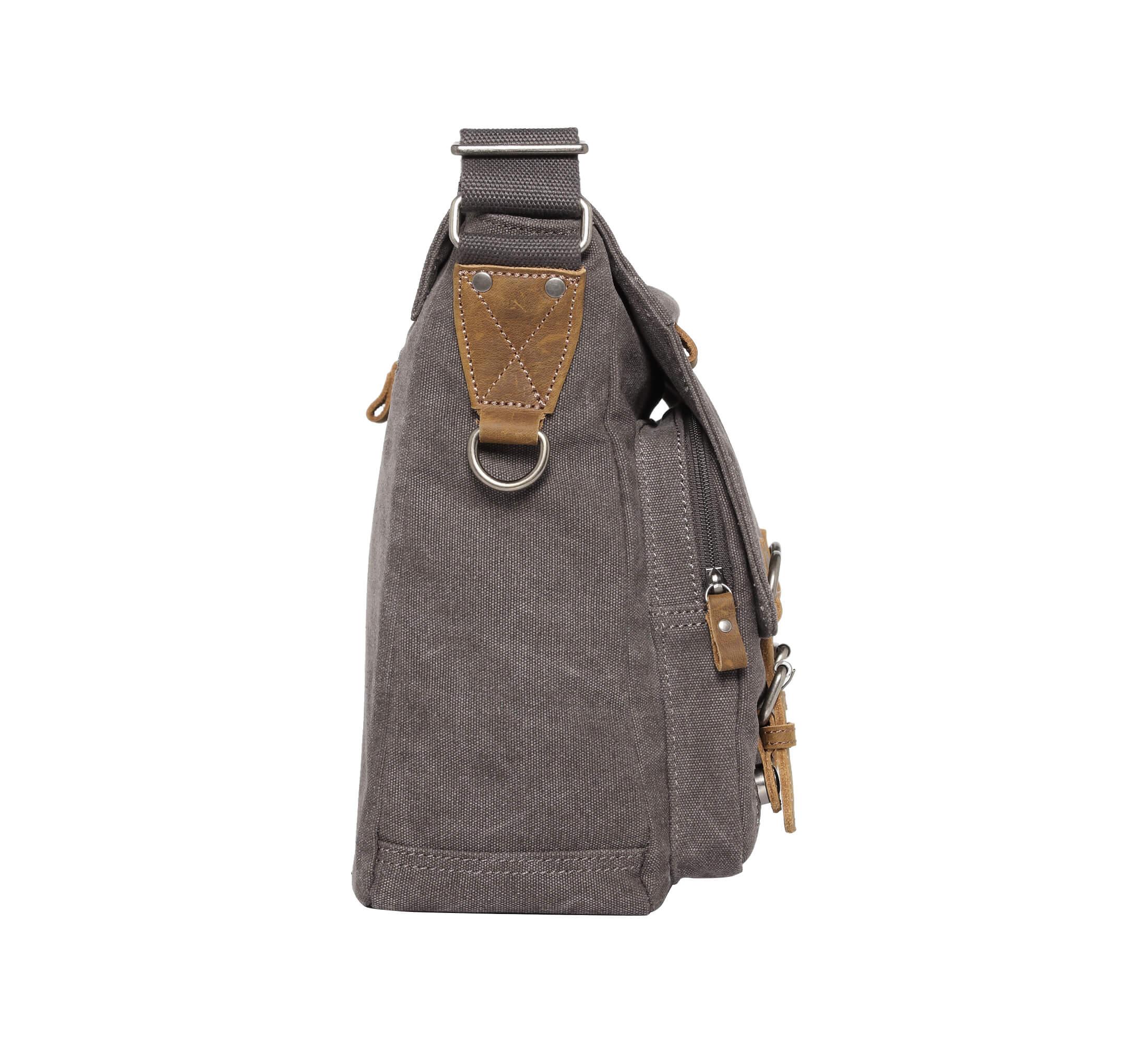 TRP0207 Troop London Classic Canvas Laptop Messenger Bag - Durable Water-Resistant Work & Travel Briefcase for Men & Women | Perfect for Office, Business Trips & Daily Commute