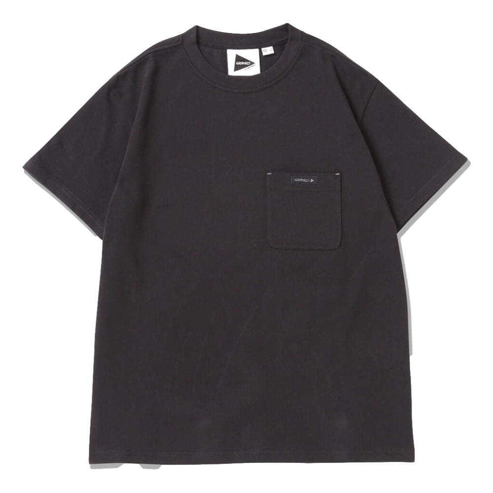 GRAMICCI x ANDWANDER Backprint Tee - Black Men's Graphic T-Shirt for Outdoor Adventures & Streetwear Fashion