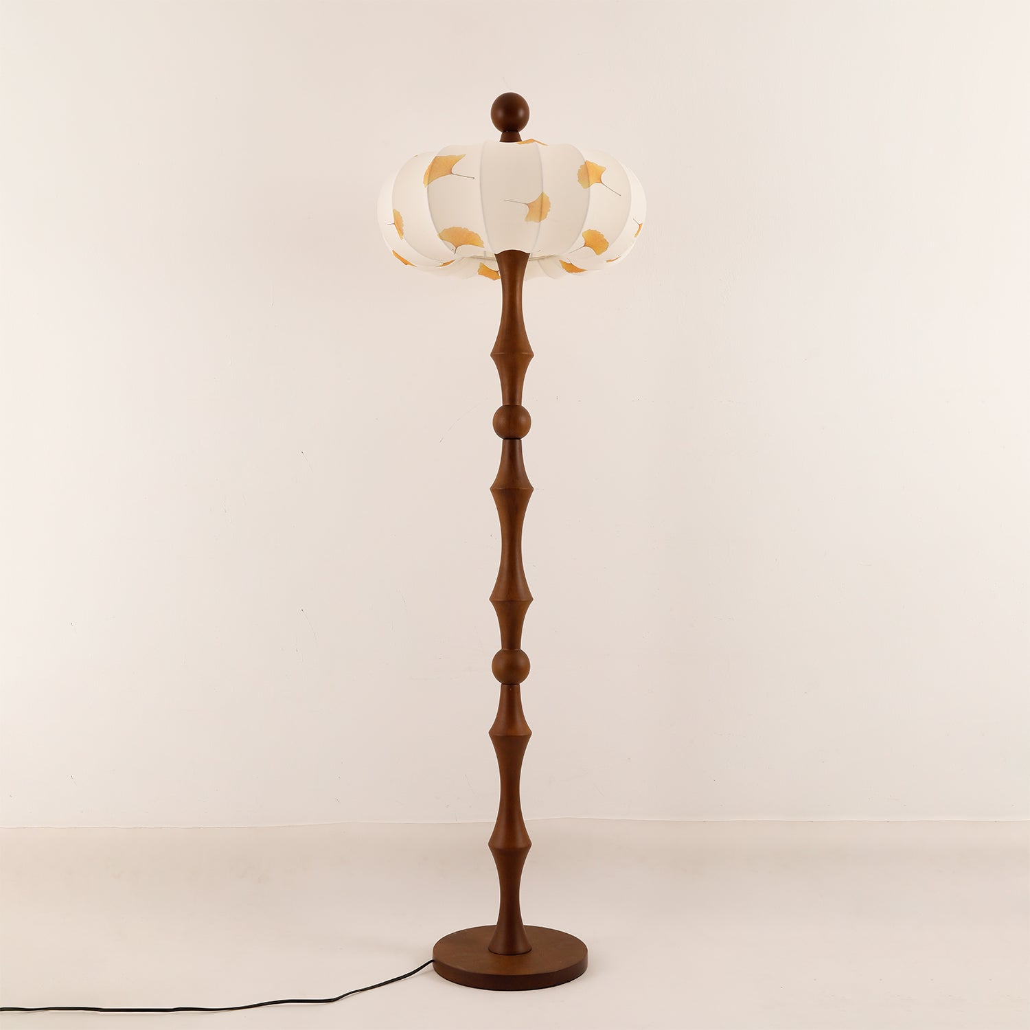 Modern Milo Gingko Floor Lamp with Adjustable Height - Elegant Home & Office Lighting for Living Room, Bedroom, or Study Area