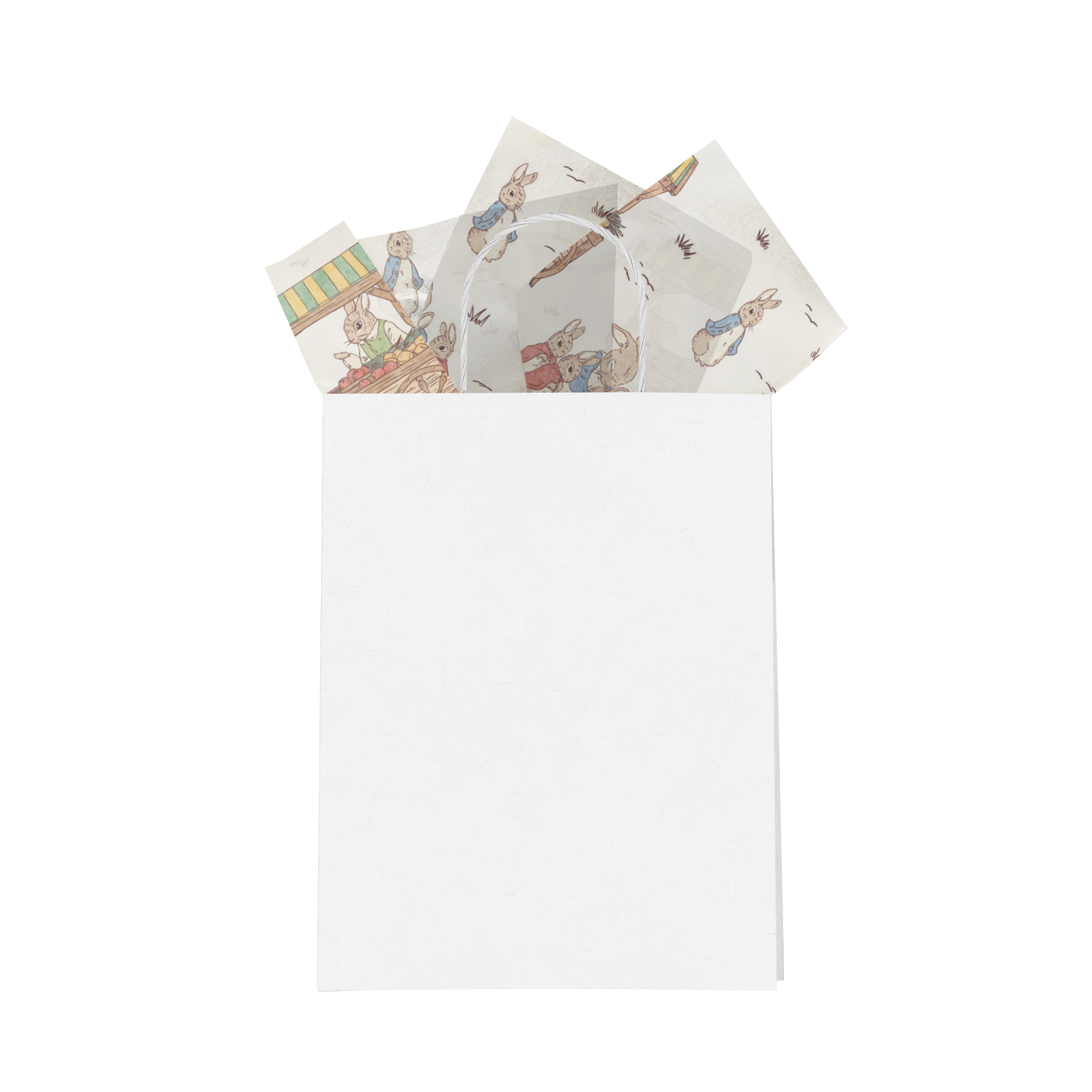 Peter Rabbit Themed Decorative Tissue Paper - Floral Design for Gift Wrapping, Party Decorations, and DIY Crafts