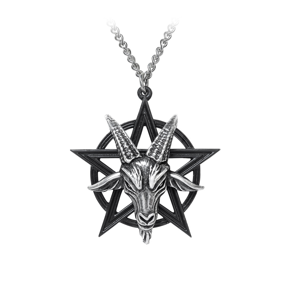 Goat and Pentagram Pendant Necklace - Gothic Jewelry for Men & Women - Perfect for Occult Fashion, Witchcraft Accessories, and Gothic Style Outfits