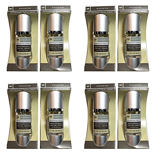 Trader Joe's Nourish Antioxidant Facial Serum - 2 Pack (Set of 4) | Anti-Aging & Hydrating Skincare for Daily Use & Night Routine