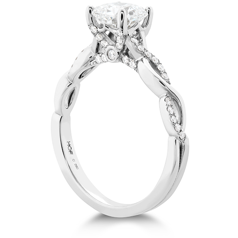 Hearts On Fire Destiny Lace Dream Diamond Engagement Ring - 1 Carat Round Cut Solitaire Wedding Band for Women, Perfect for Proposals, Anniversaries & Romantic Occasions