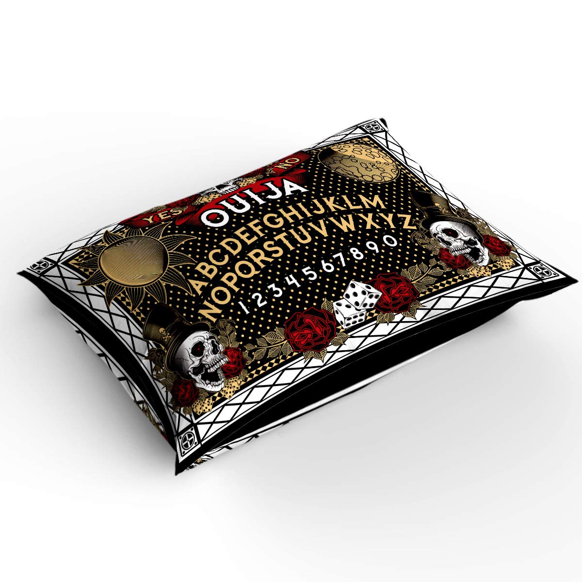 Halloween Ouija Board Duvet Cover Set - Burlap Texture, Soft & Comfortable Bedding for Teens, Kids & Adults - Includes 1 Comforter Cover & 2 Pillowcases - Perfect for Spooky Bedroom Decor, Sleepovers & Themed Parties