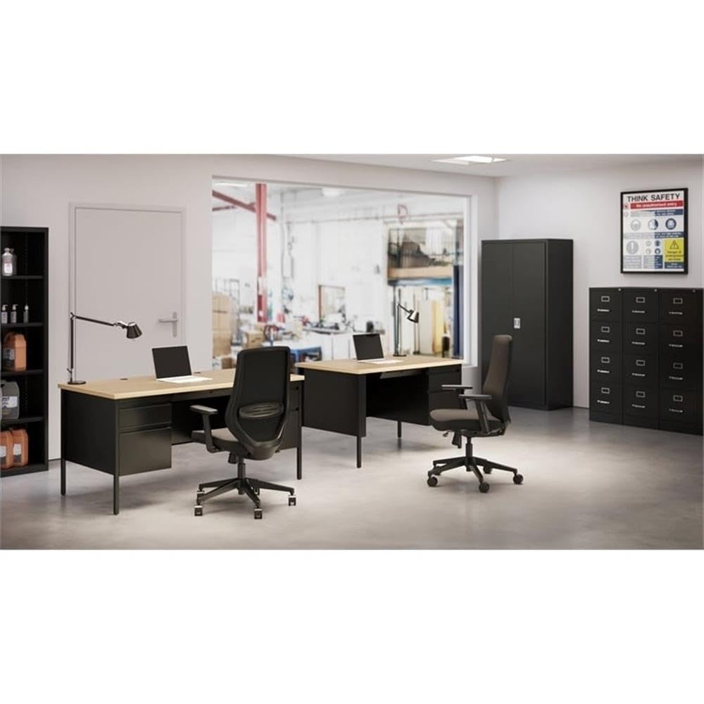 4 Drawer Metal Vertical File Cabinet with Lock - 22