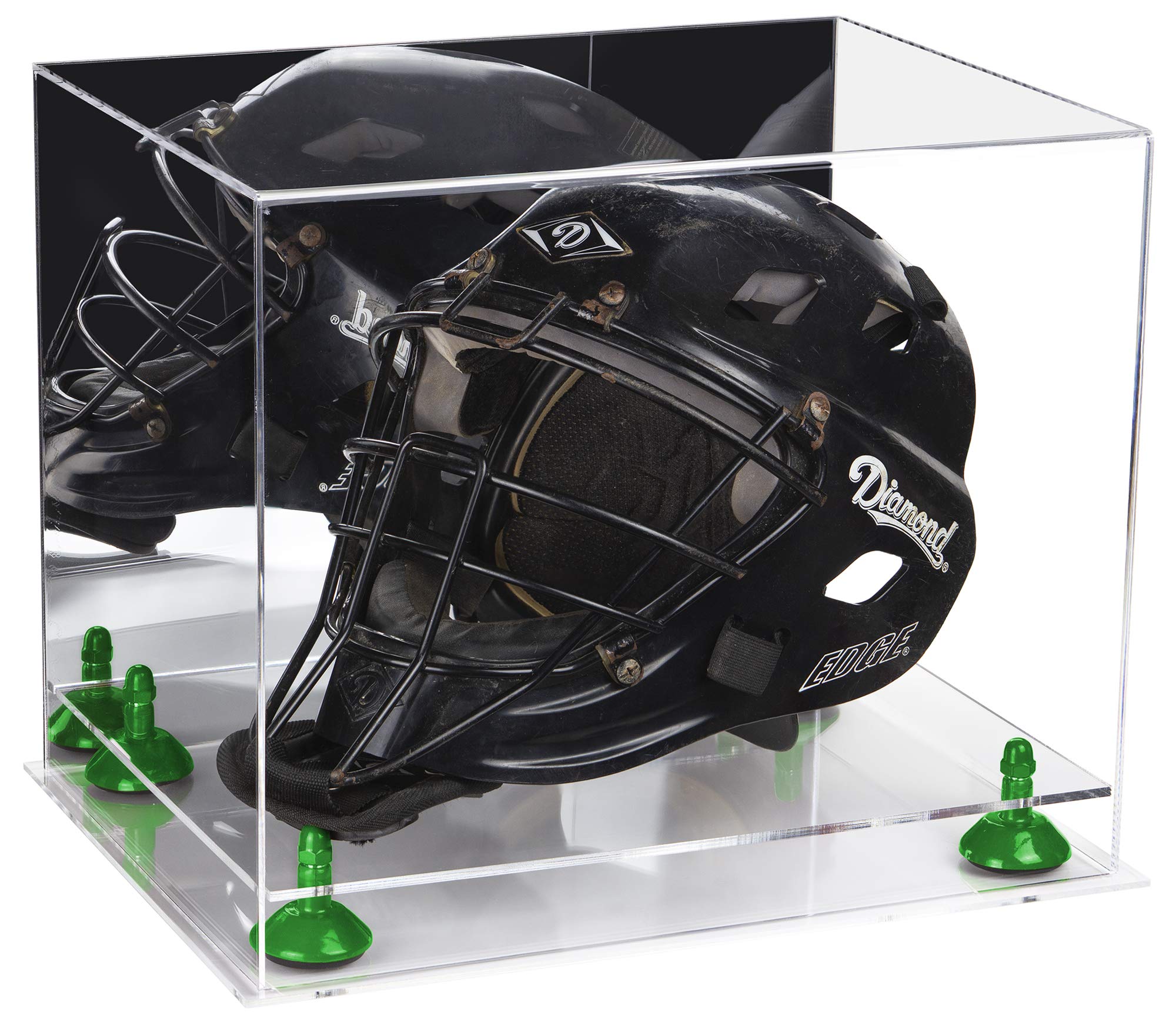 Premium Acrylic Display Case for Hockey Goalie Helmets - Perfect for Showcasing Collectibles in Home, Office, or Sports Memorabilia Rooms
