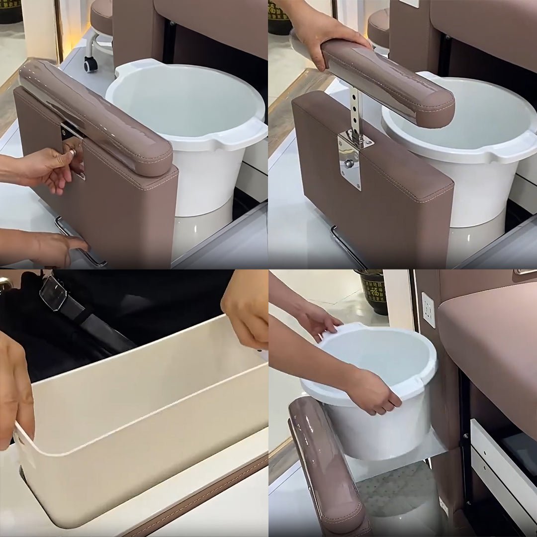 Bella Advanced Massage Pedicure Chair - No Plumbing Required | Professional Salon & Spa Equipment for Relaxing Foot Care & Nail Services