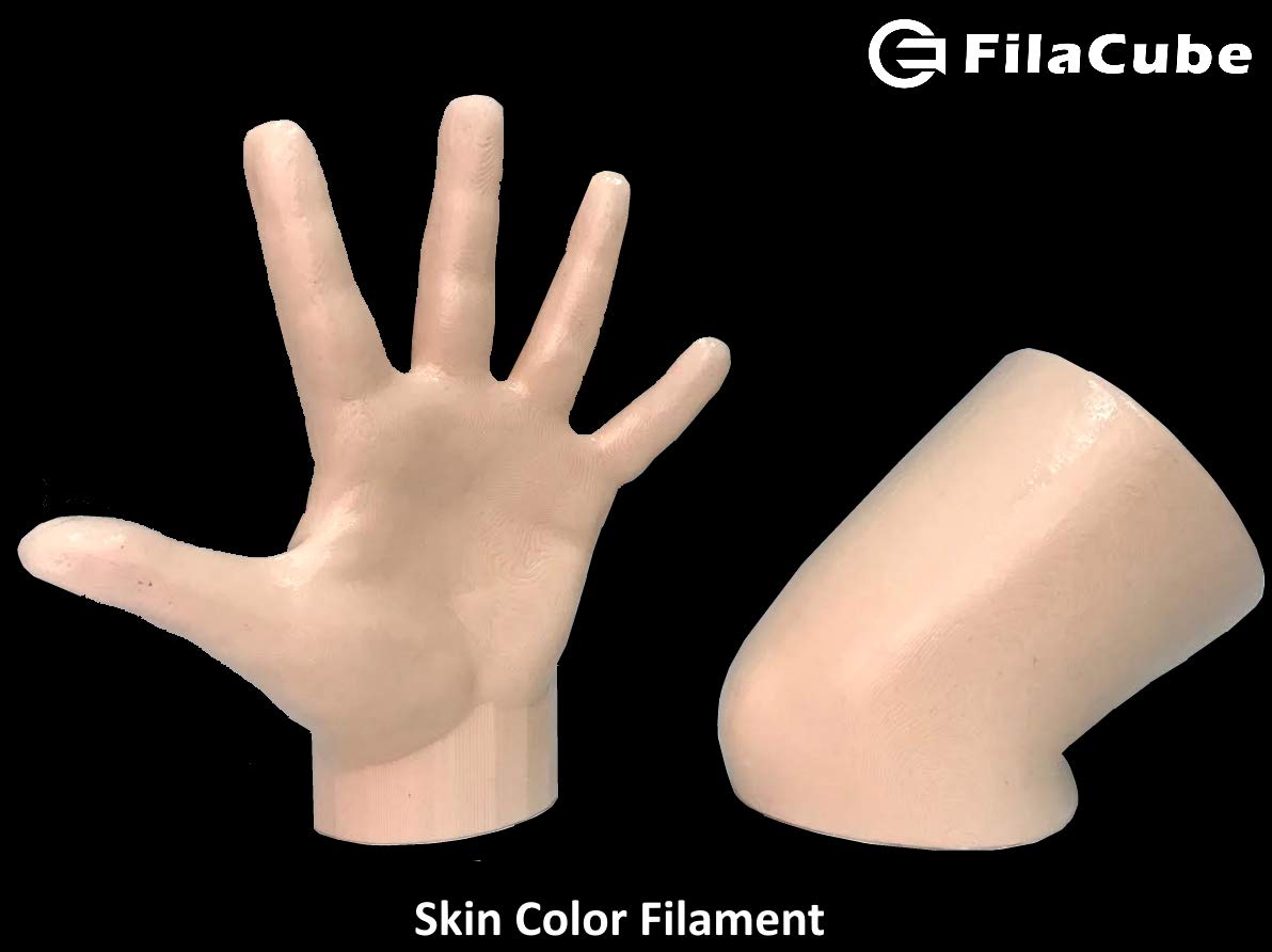 FilaCube PLA 2 Light Skin Color Tone 1.75mm 3D Printer Filament 1kg - Premium PLA Filament for Human Organ Models, Body Girl Toys & Epidermis Simulation | Made in USA | Ideal for Medical Education, Cosplay & Artistic Creations