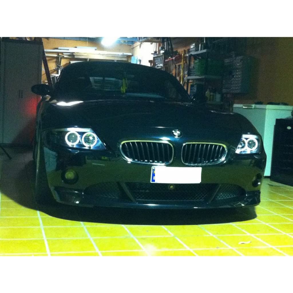 2003-2008 BMW Z4 Spyder Projector Headlights - HID Model with LED Halo (Black) | Part# 5029676 | Upgrade Your Night Driving & Style