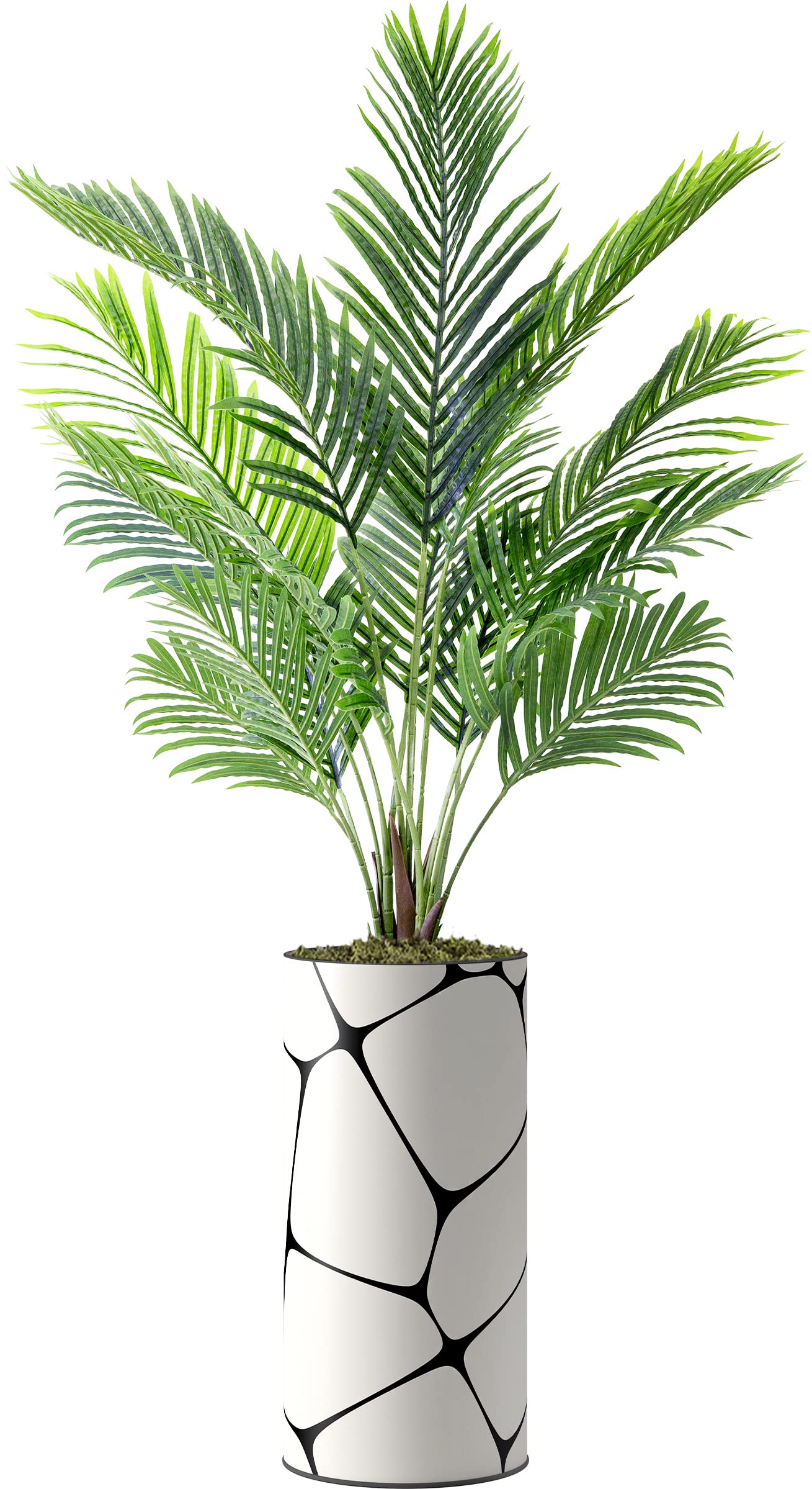 Artificial Areca Palm Tree in Geometric Planter - 66