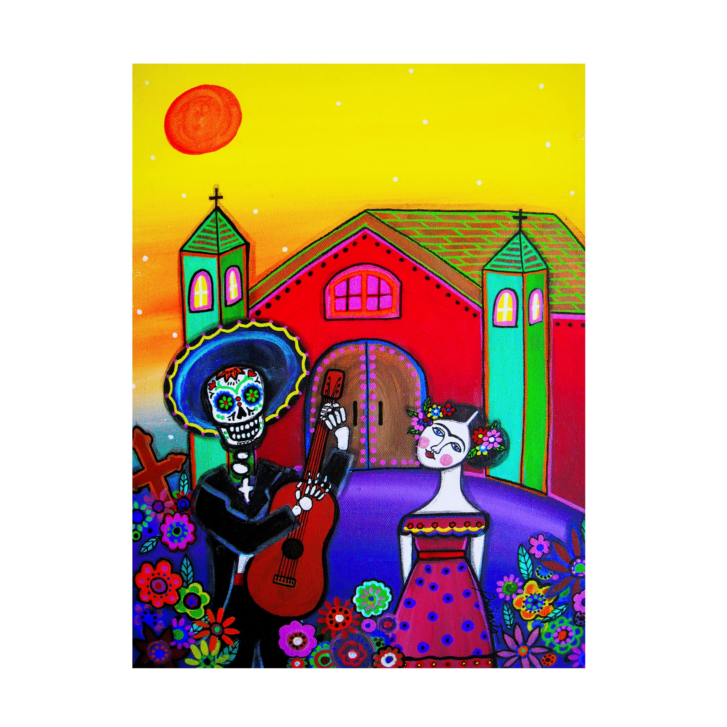 Prisarts 'Mi Solo Amor' Canvas Wall Art Print - 18x24 Inches, Romantic Spanish Love Painting for Bedroom, Living Room & Home Decor
