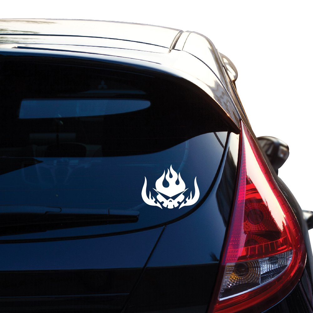 Yoonek Graphics Gurren Lagann Vinyl Decal Sticker - Premium Quality for Car Window, Laptop, Motorcycle, Walls & Mirror - Anime Decor for Home, Office & Vehicles - SKU: 480 (White)