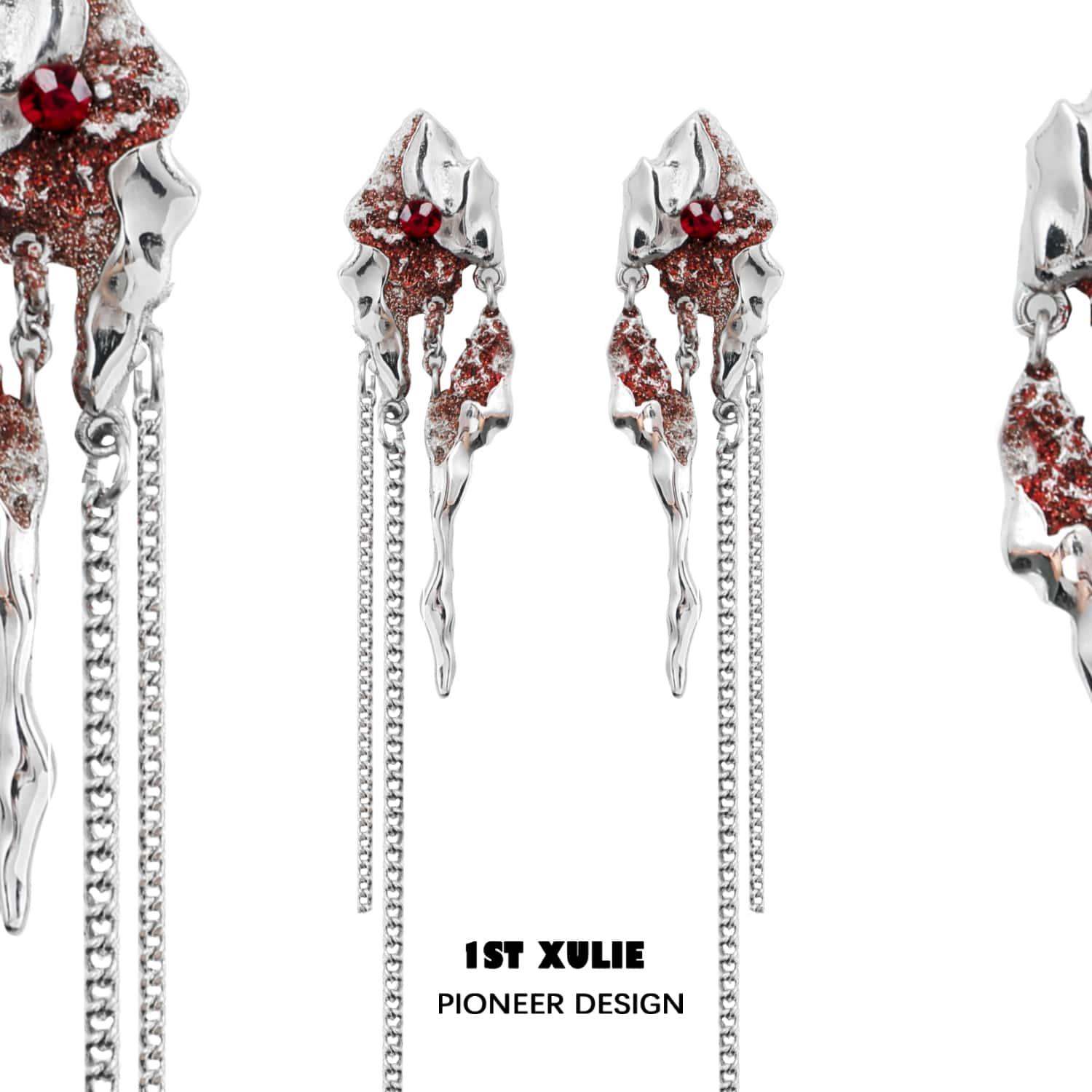 Wind Erosion S925 Sterling Silver Earrings & Ear Clips for Women - Perfect for Daily Wear, Parties, and Gift Giving