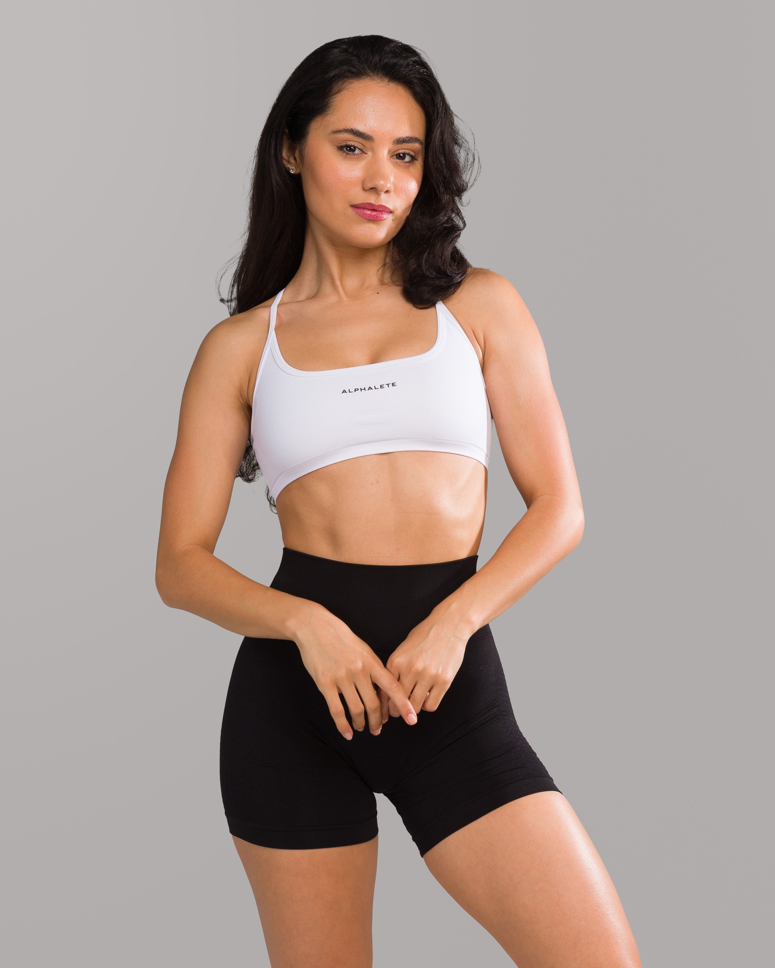 Amplify Open Back Bra - Comfortable Lace Bralette for Women, Sexy White Underwear for Date Night & Special Occasions