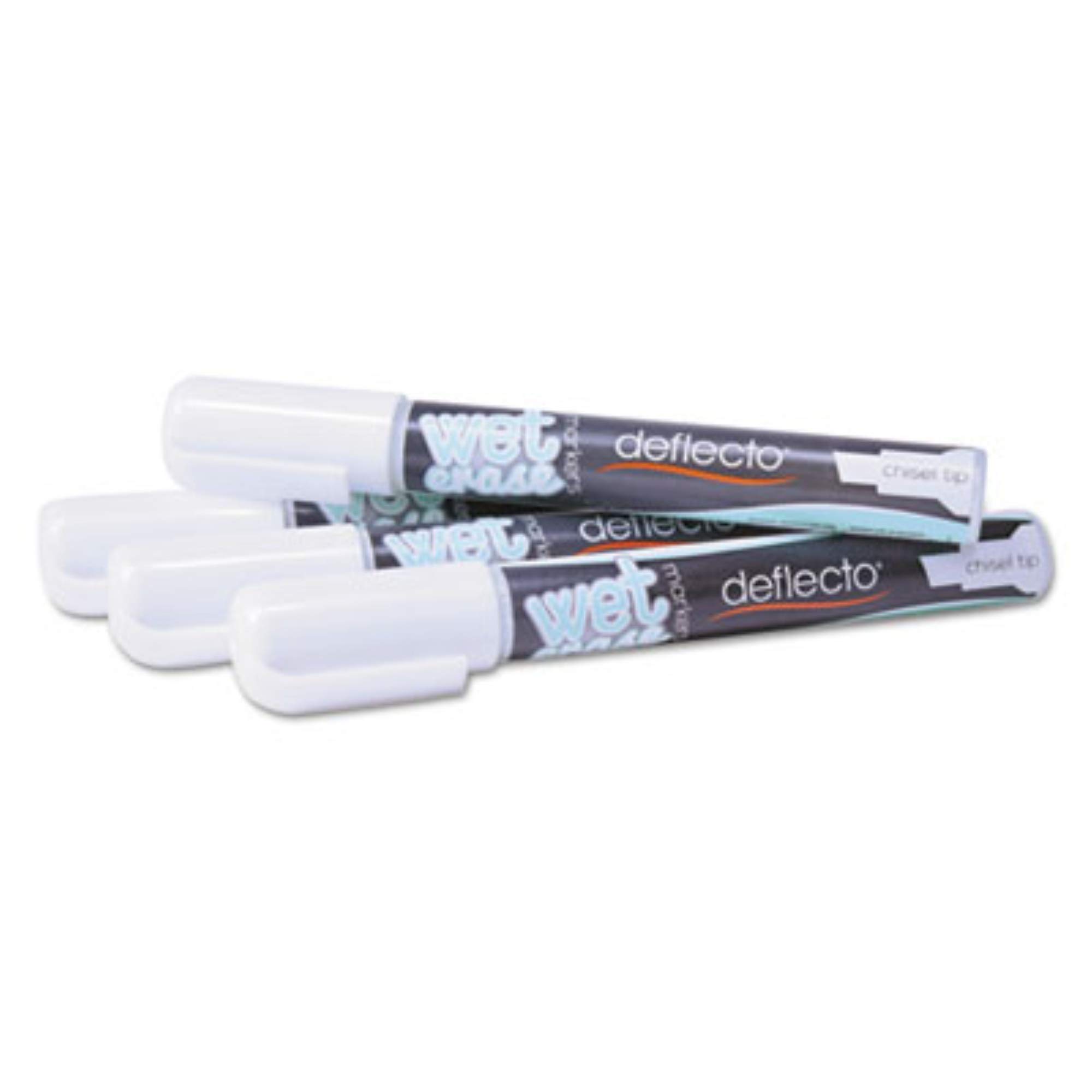 Deflecto 4-Pack White Marker, Chalk & Sign Board - Perfect for Classrooms, Offices & Retail Signage