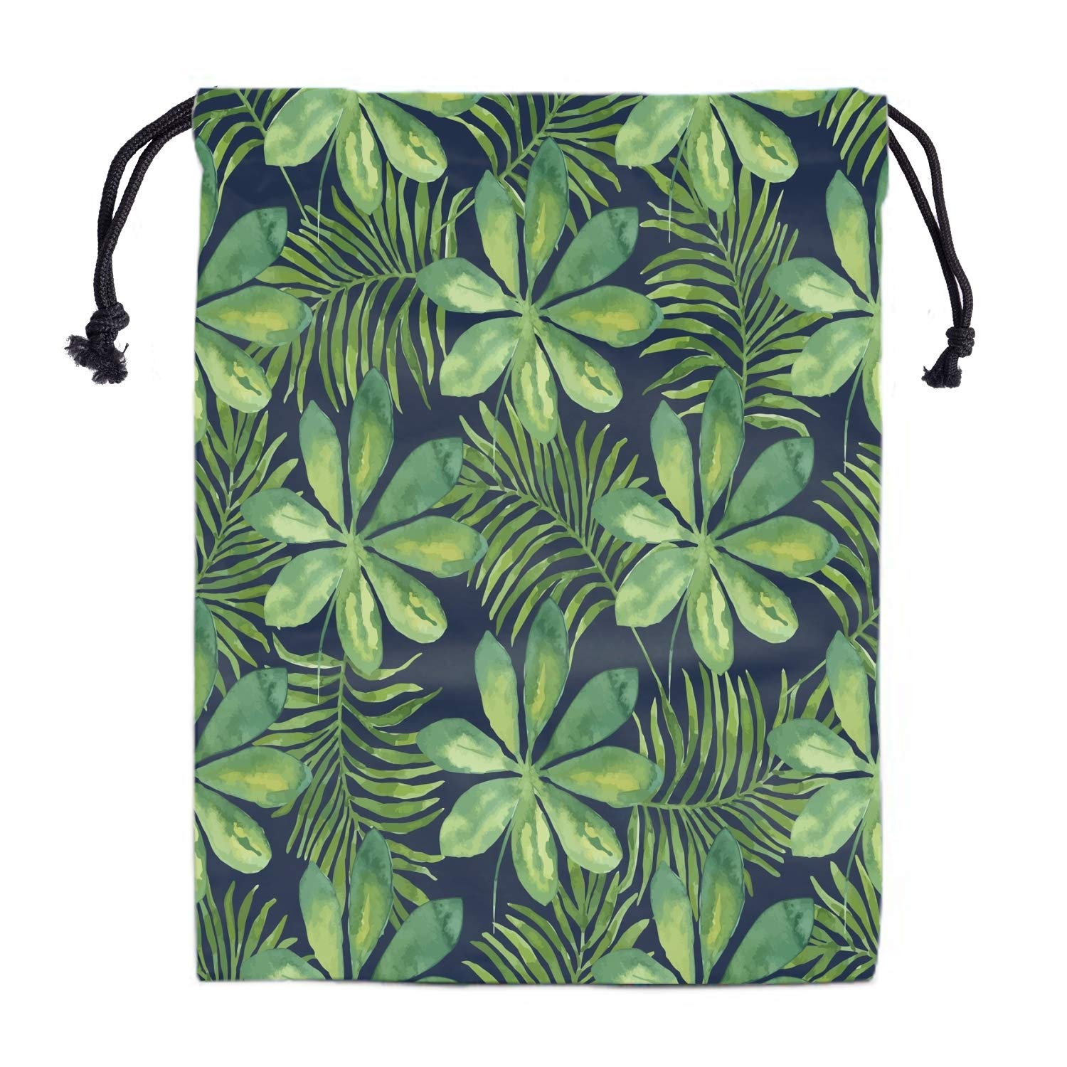 Nerxy Leaf Grip Bags for Gymnastics - Tropical Leaves Grip Bag with Drawstring, Botanical Storage Pouch for Gymnastics Equipment, Yoga Mats & Sports Gear - Perfect for Gym, Travel & Home Organization