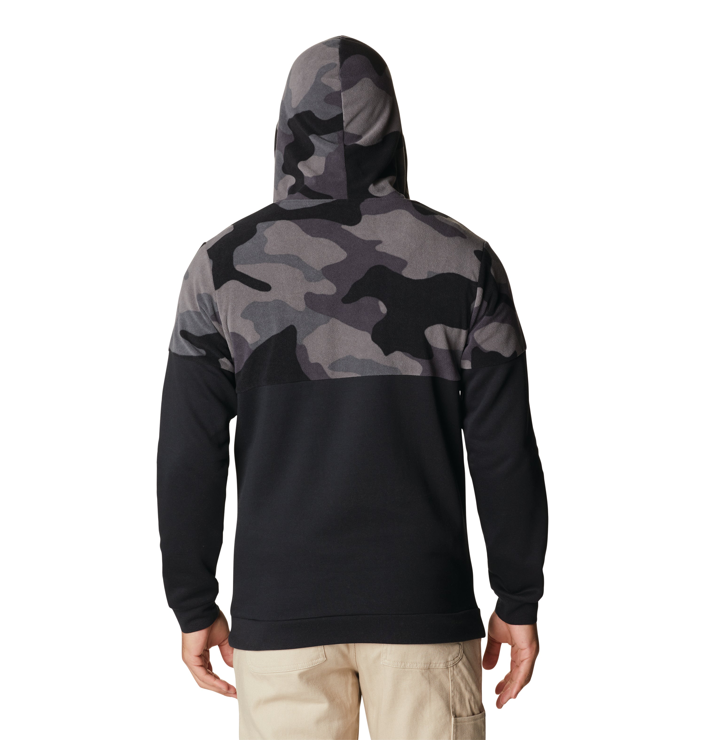 Columbia Men's Trek Printed Hoodie - Lightweight Fleece Pullover for Hiking, Camping & Outdoor Adventures